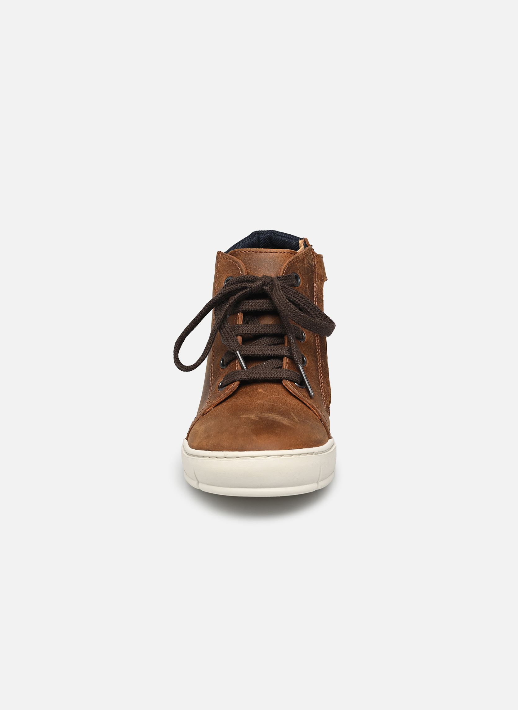 Baskets hautes START TOP garçon marron Pom d Api Baskets hautes START TOP garçon marron COGNAC