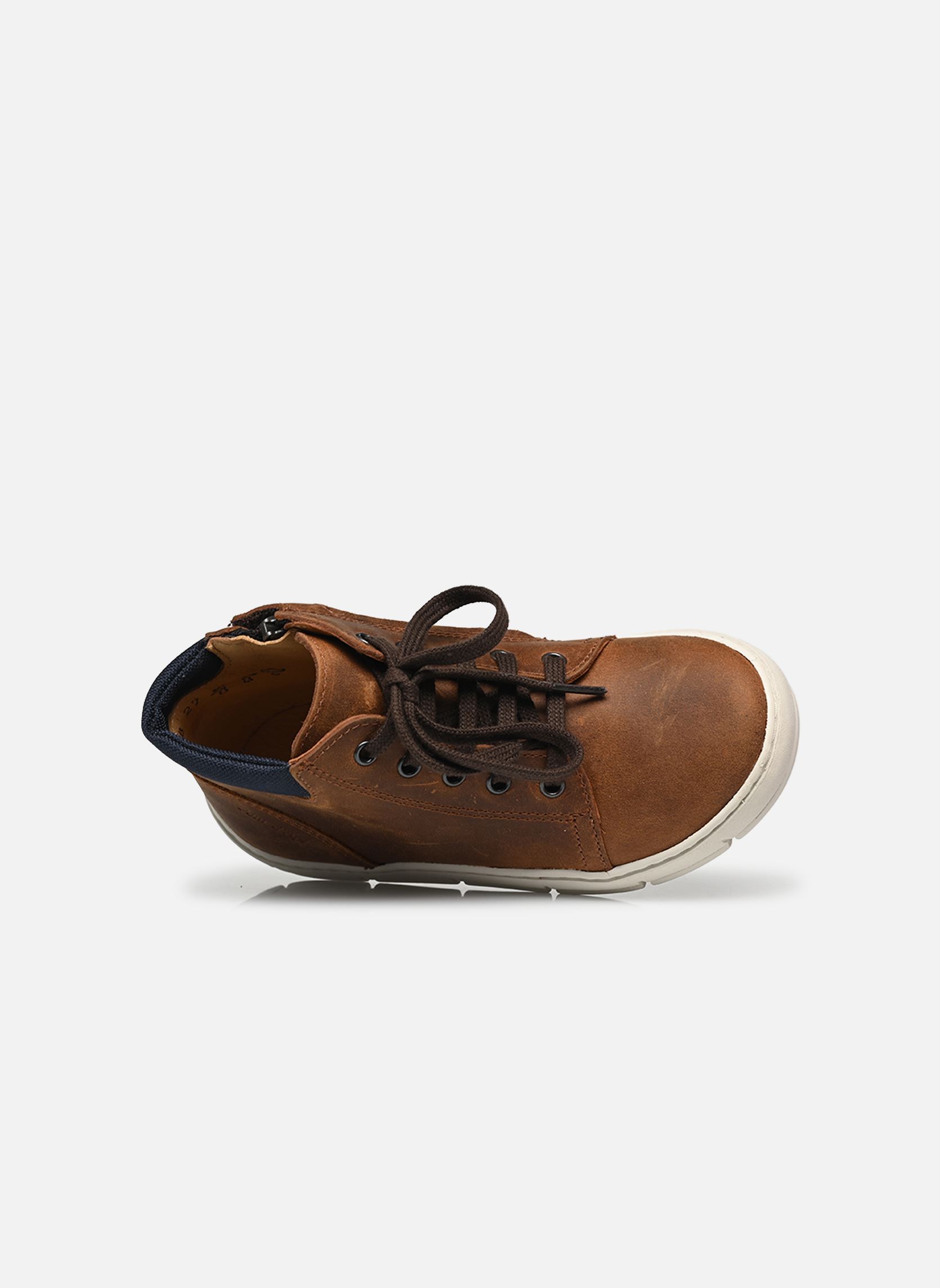 Baskets hautes START TOP garçon marron Pom d Api Baskets hautes START TOP garçon marron COGNAC