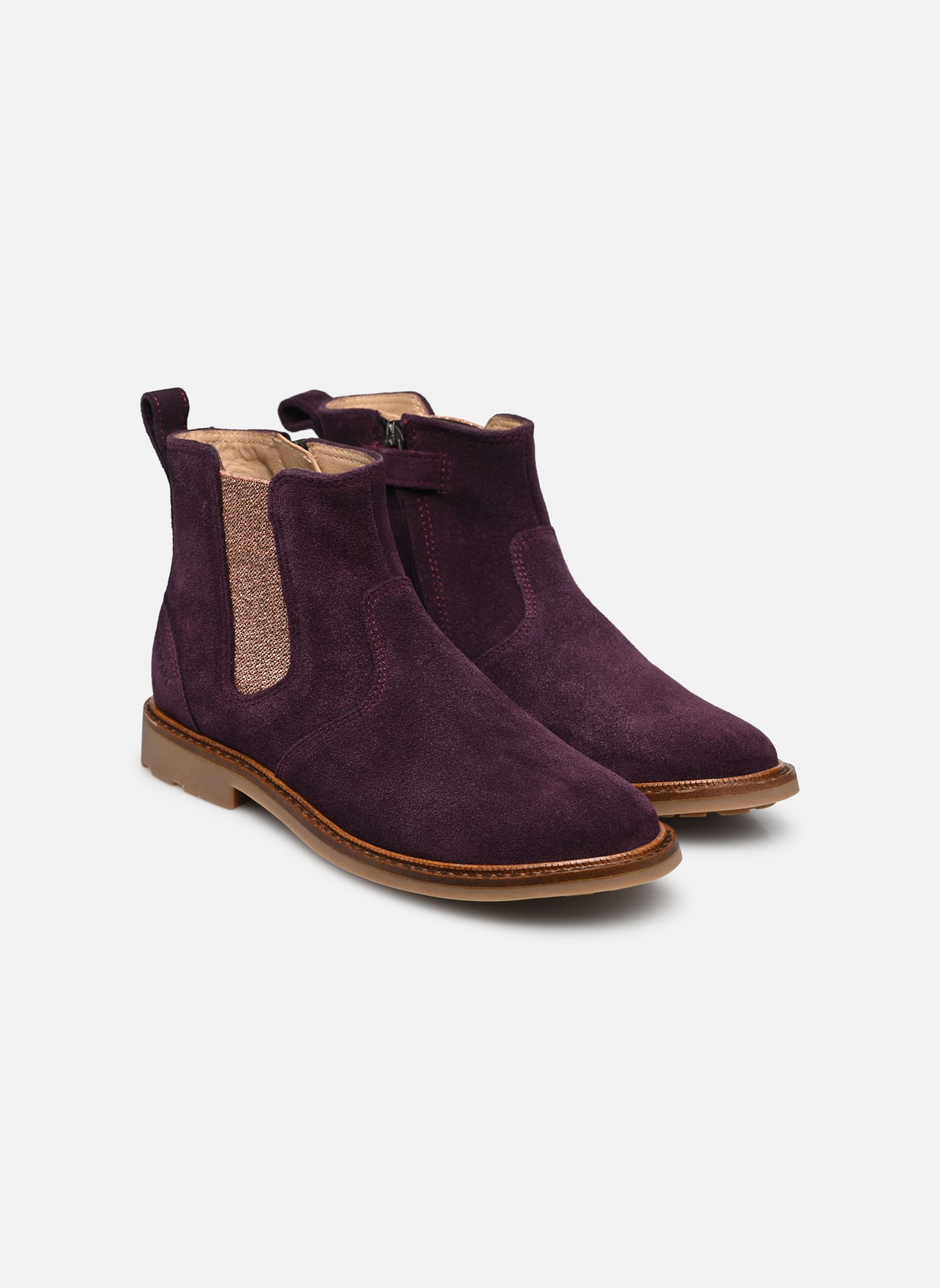 Stiefeletten / Ankle Boots SISTER JODZIP mädchen violett Pom d Api Stiefeletten / Ankle Boots SISTER JODZIP mädchen violett PRUNE