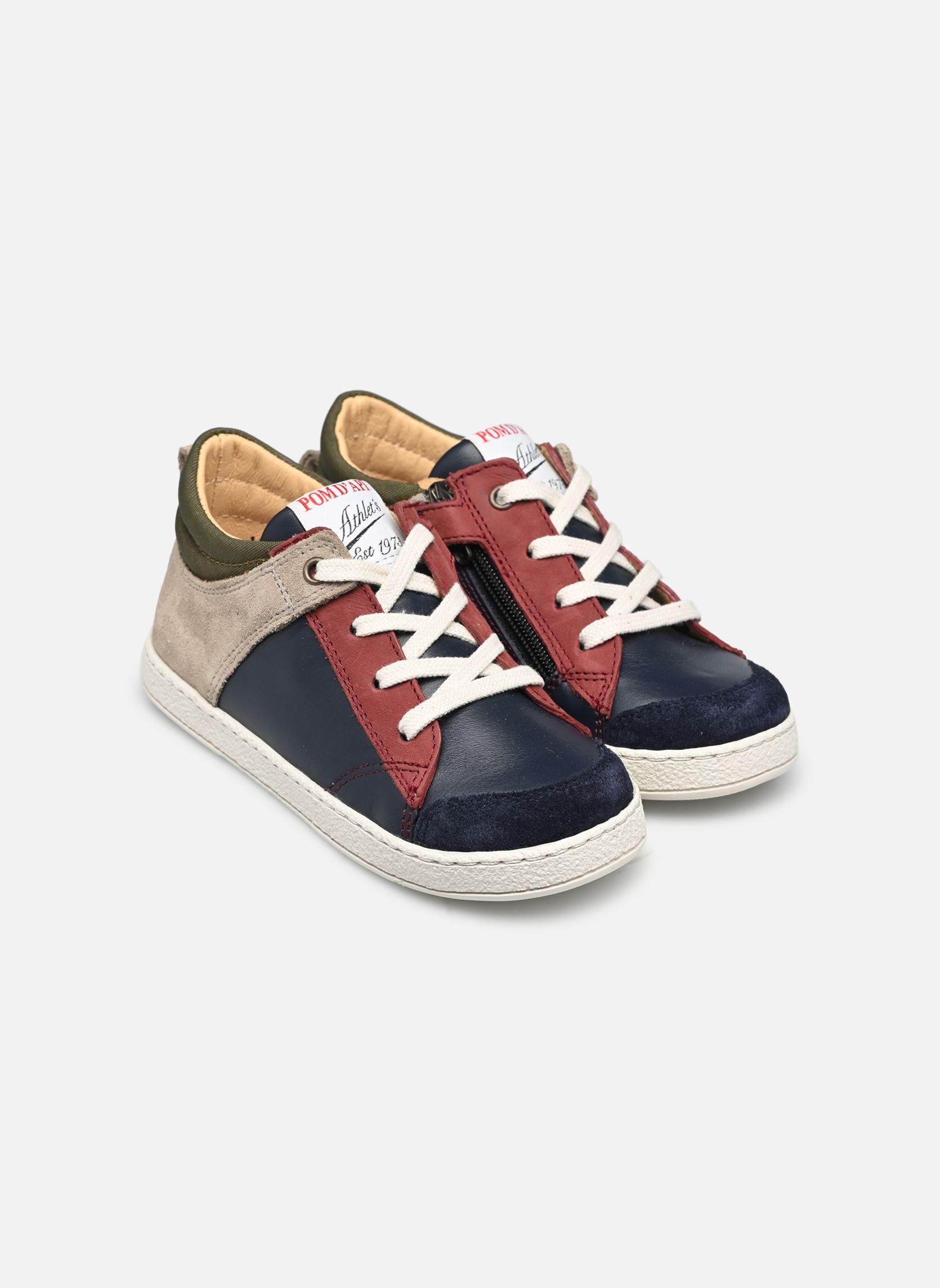 Sneaker MOUSSE ZIP TREK jungen mehrfarbig Pom d Api Sneaker MOUSSE ZIP TREK jungen mehrfarbig MARINE-EARTH