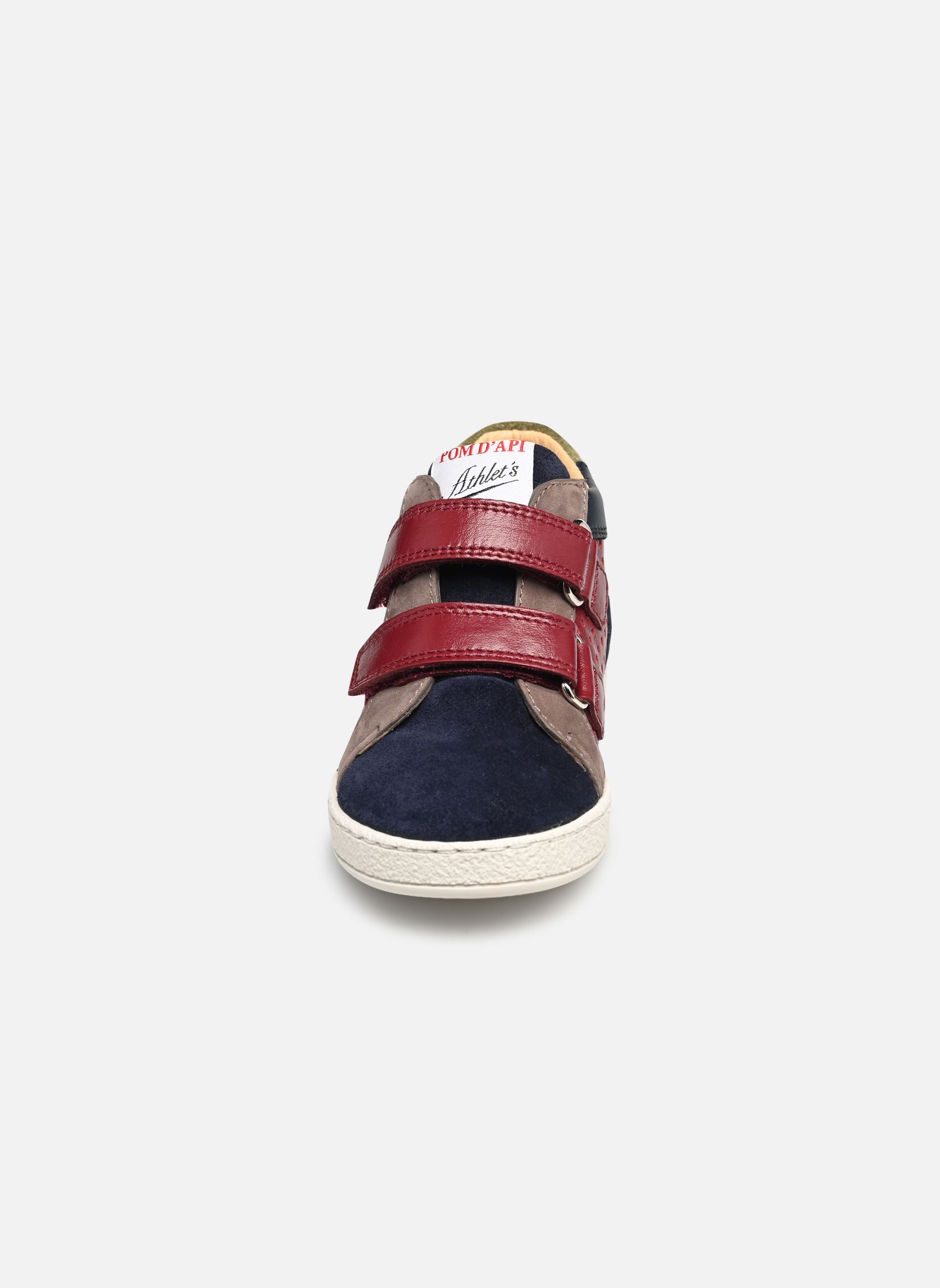 Zapatillas MOUSSE EASY PERFO niño multicolor Pom d Api Zapatillas MOUSSE EASY PERFO niño multicolor BORDEAUX-MARINE