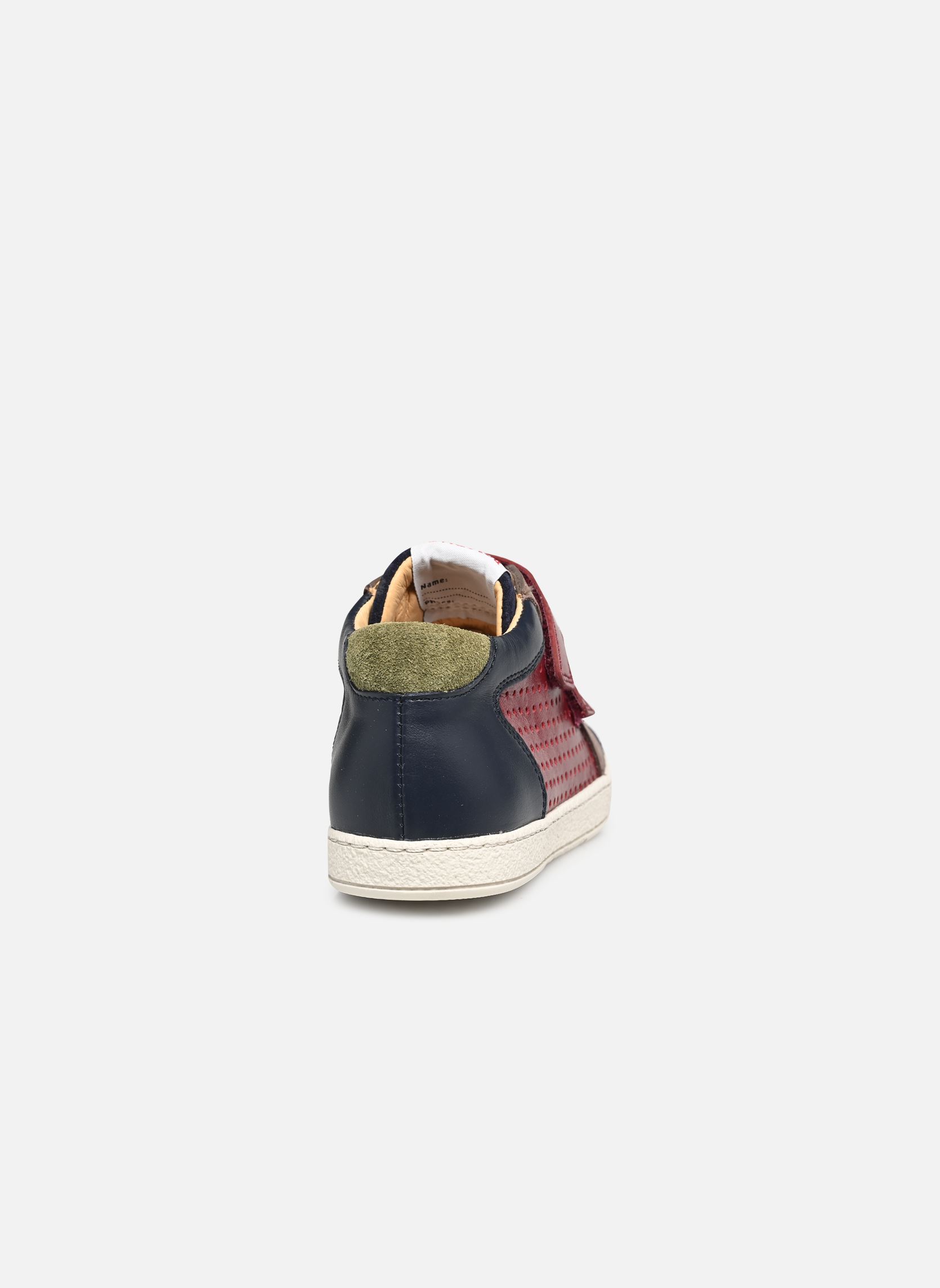 Zapatillas MOUSSE EASY PERFO niño multicolor Pom d Api Zapatillas MOUSSE EASY PERFO niño multicolor BORDEAUX-MARINE