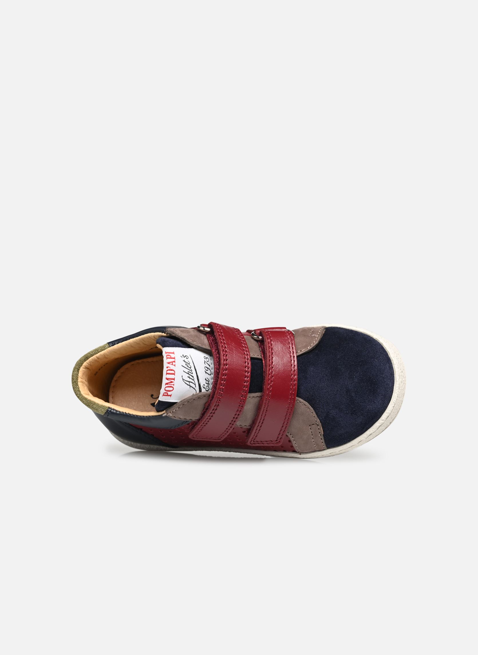 Zapatillas MOUSSE EASY PERFO niño multicolor Pom d Api Zapatillas MOUSSE EASY PERFO niño multicolor BORDEAUX-MARINE