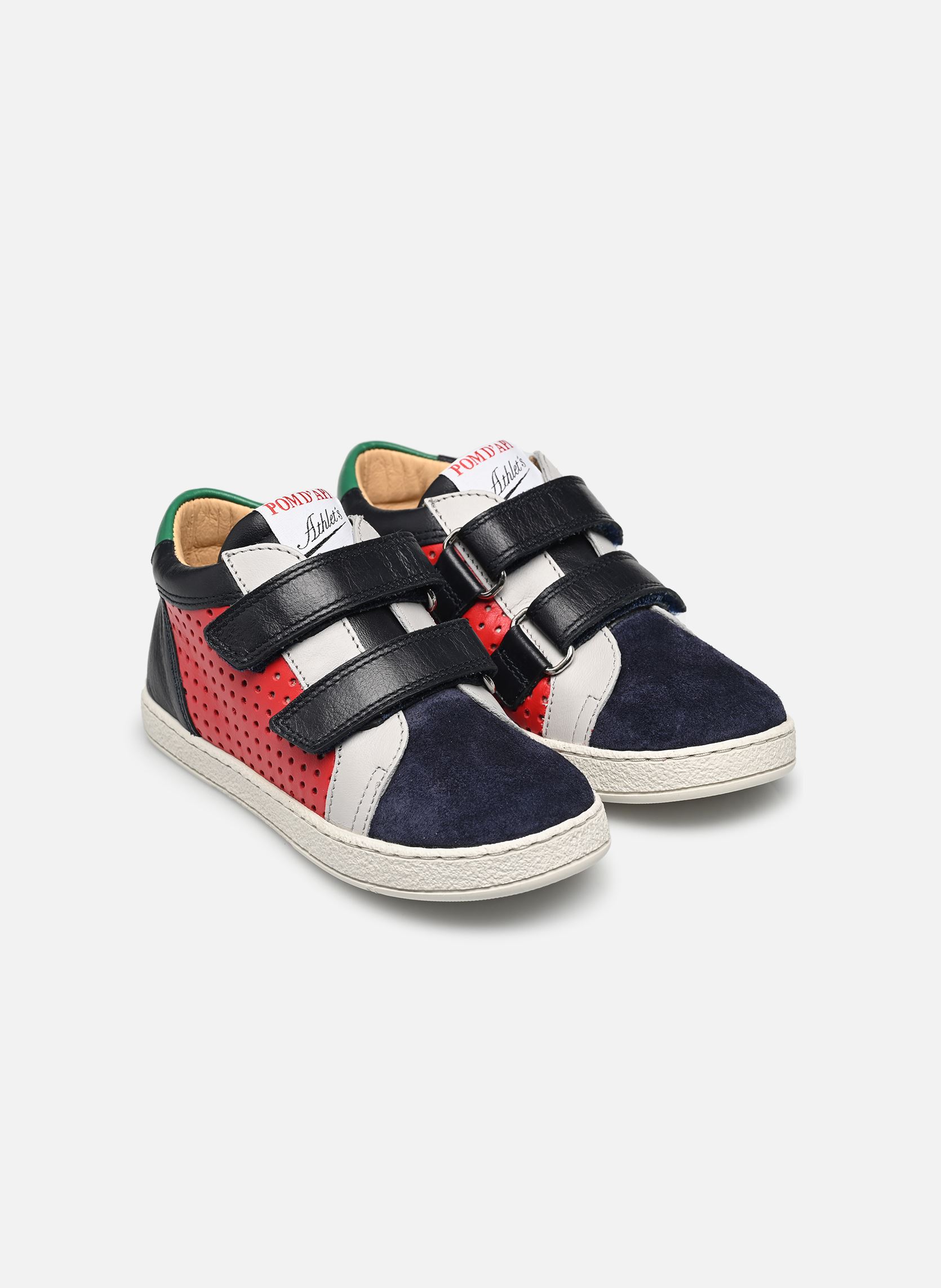 Sneaker MOUSSE EASY PERFO mädchen blau Pom d Api Sneaker MOUSSE EASY PERFO mädchen blau ROUGE-MARINE