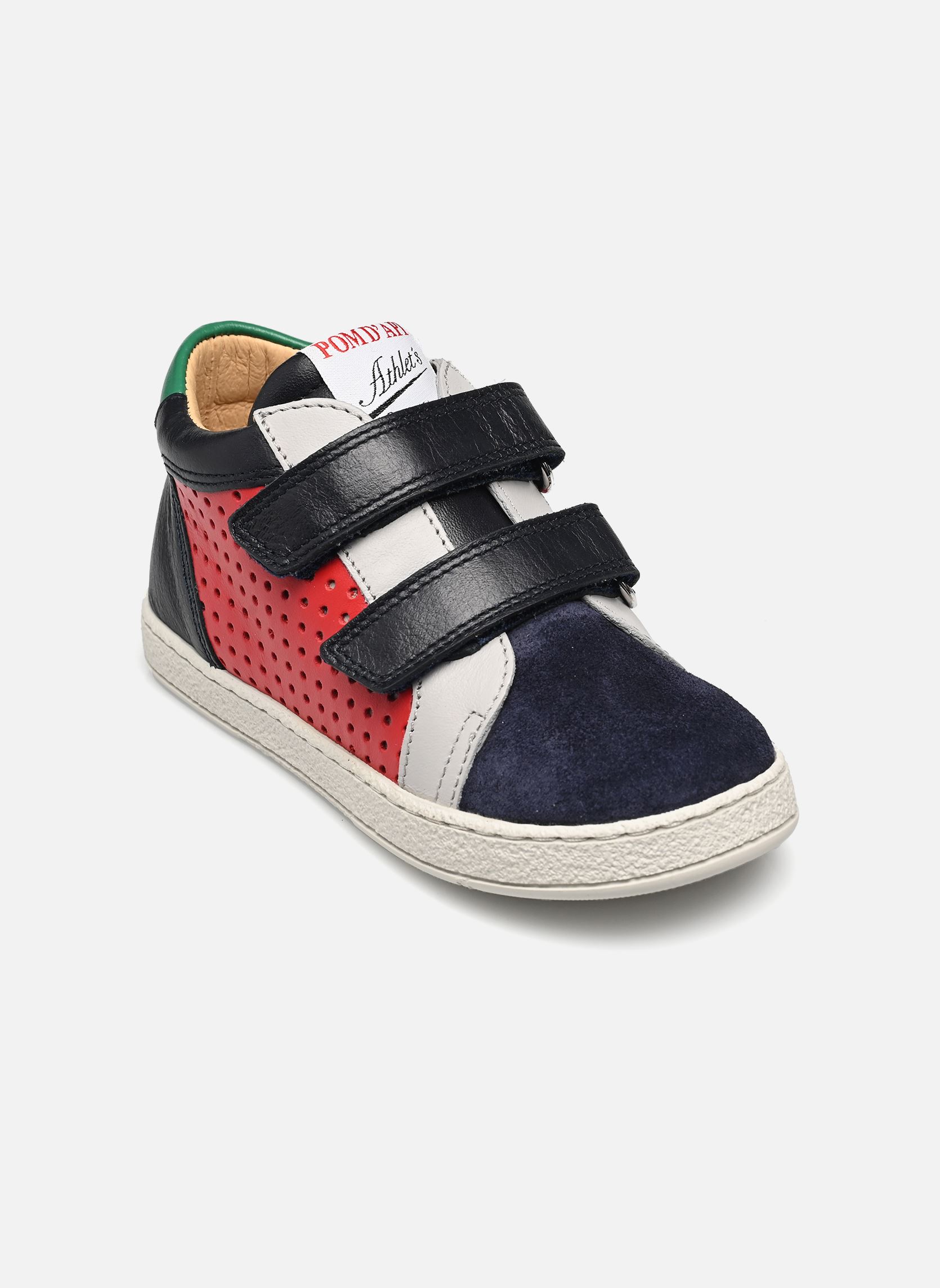 Sneaker MOUSSE EASY PERFO mädchen blau Pom d Api Sneaker MOUSSE EASY PERFO mädchen blau ROUGE-MARINE
