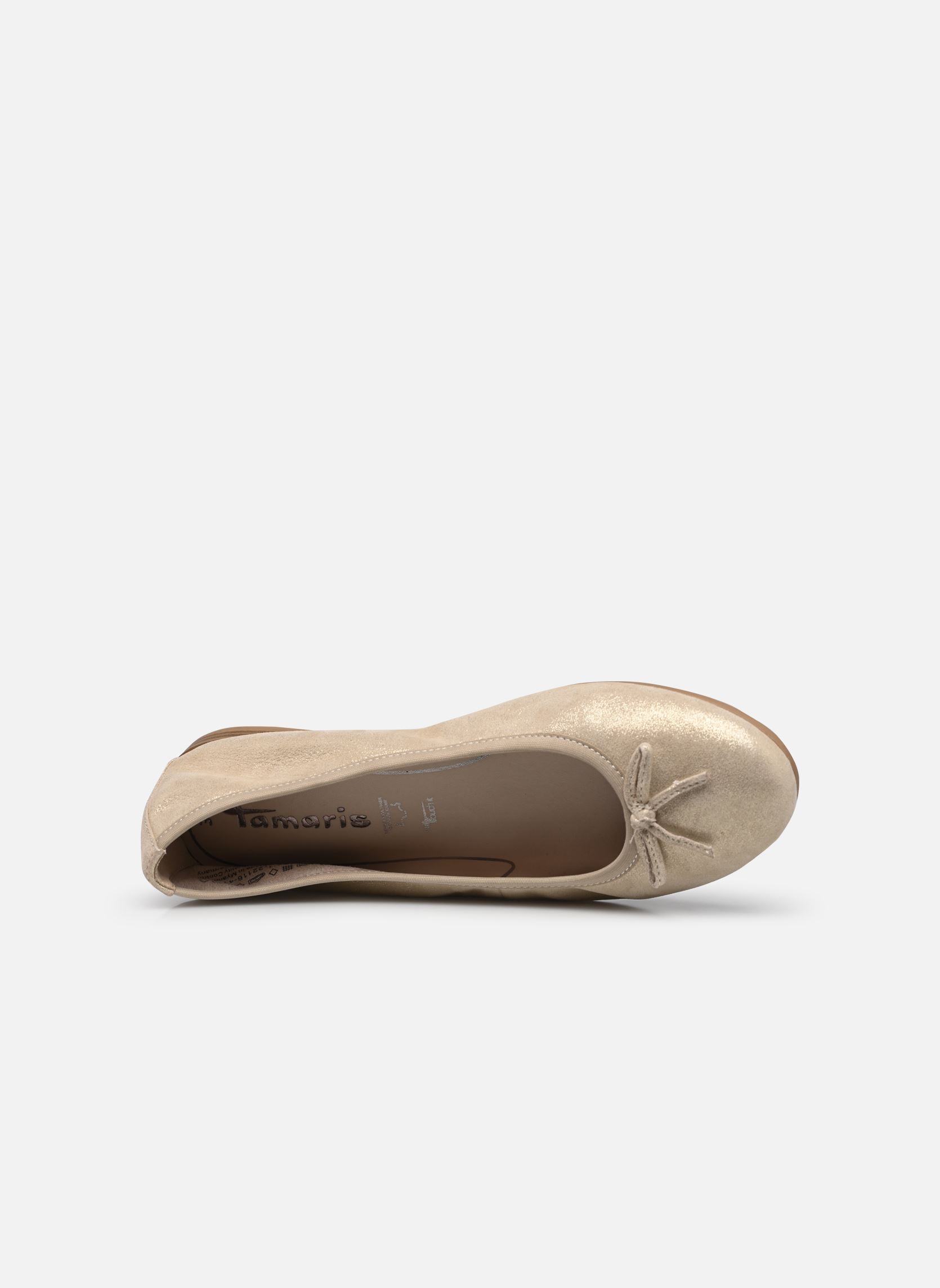 Ballerines classiques 22116-41 femme or et bronze Tamaris Ballerines classiques 22116-41 femme or et bronze Champagne