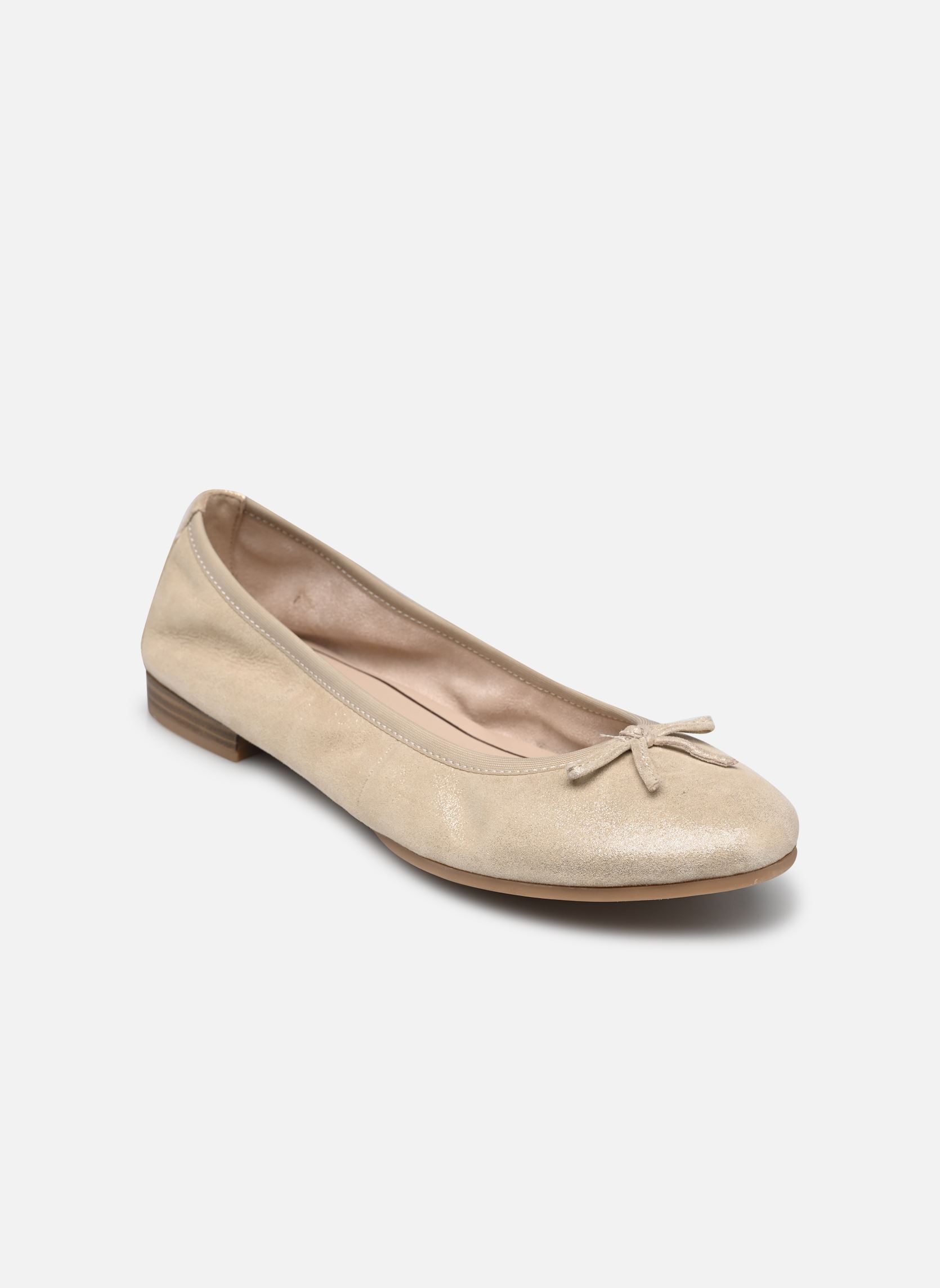Ballerines classiques 22116-41 femme or et bronze Tamaris Ballerines classiques 22116-41 femme or et bronze Champagne