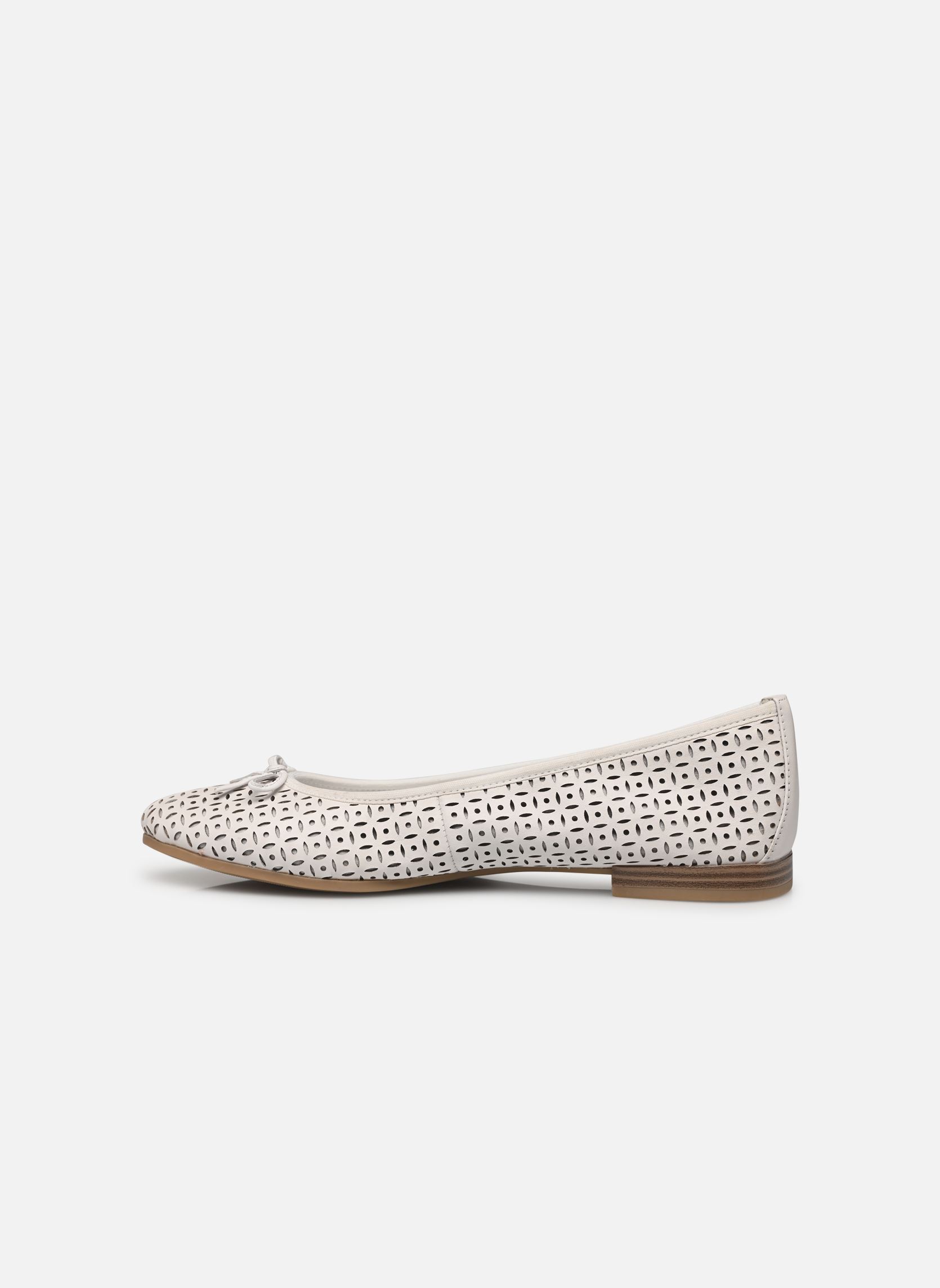 Klassieke ballerina's 22116-41 dames wit Tamaris Klassieke ballerina's 22116-41 dames wit WHITE STRUCT.