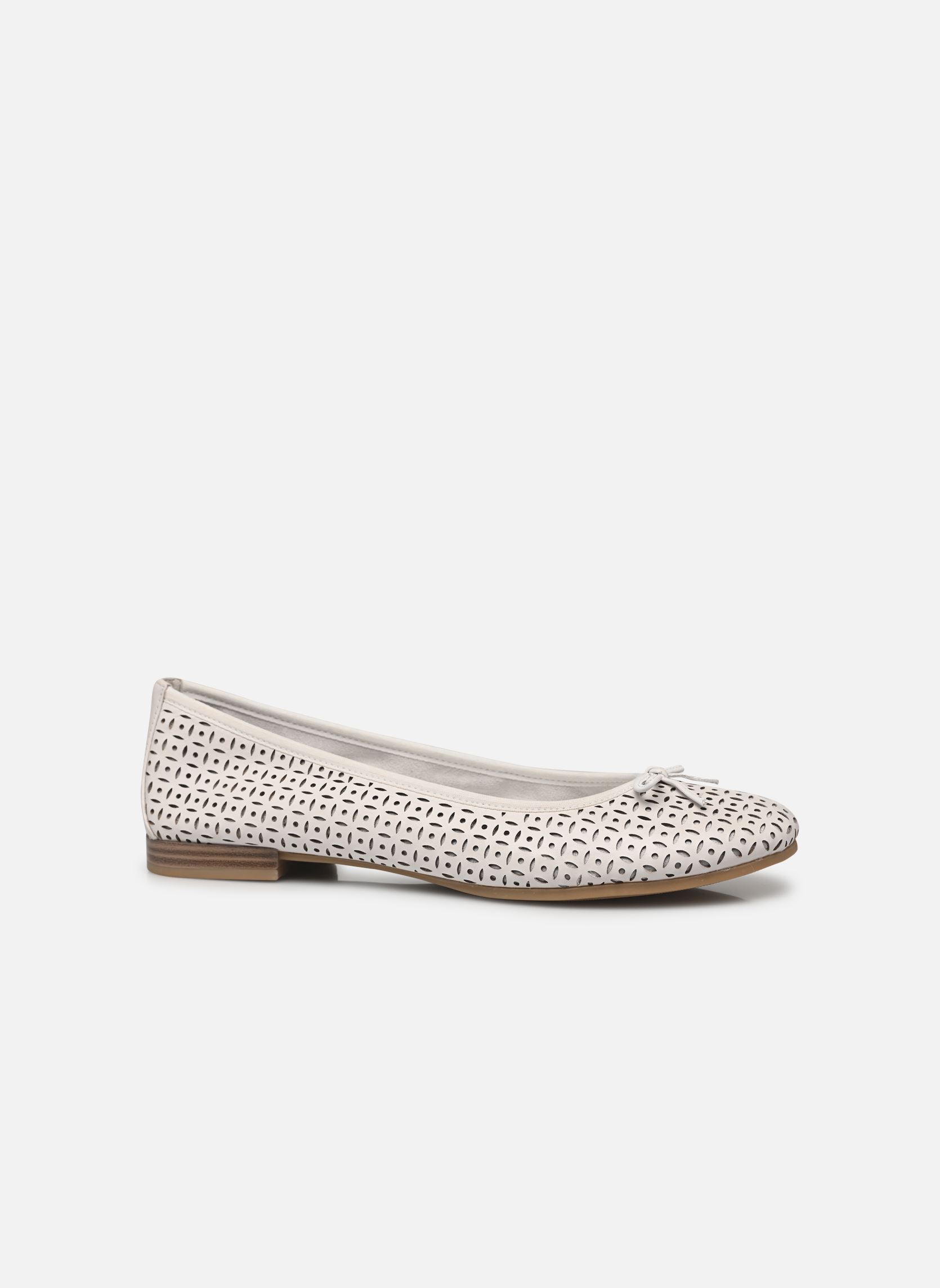 Klassieke ballerina's 22116-41 dames wit Tamaris Klassieke ballerina's 22116-41 dames wit WHITE STRUCT.