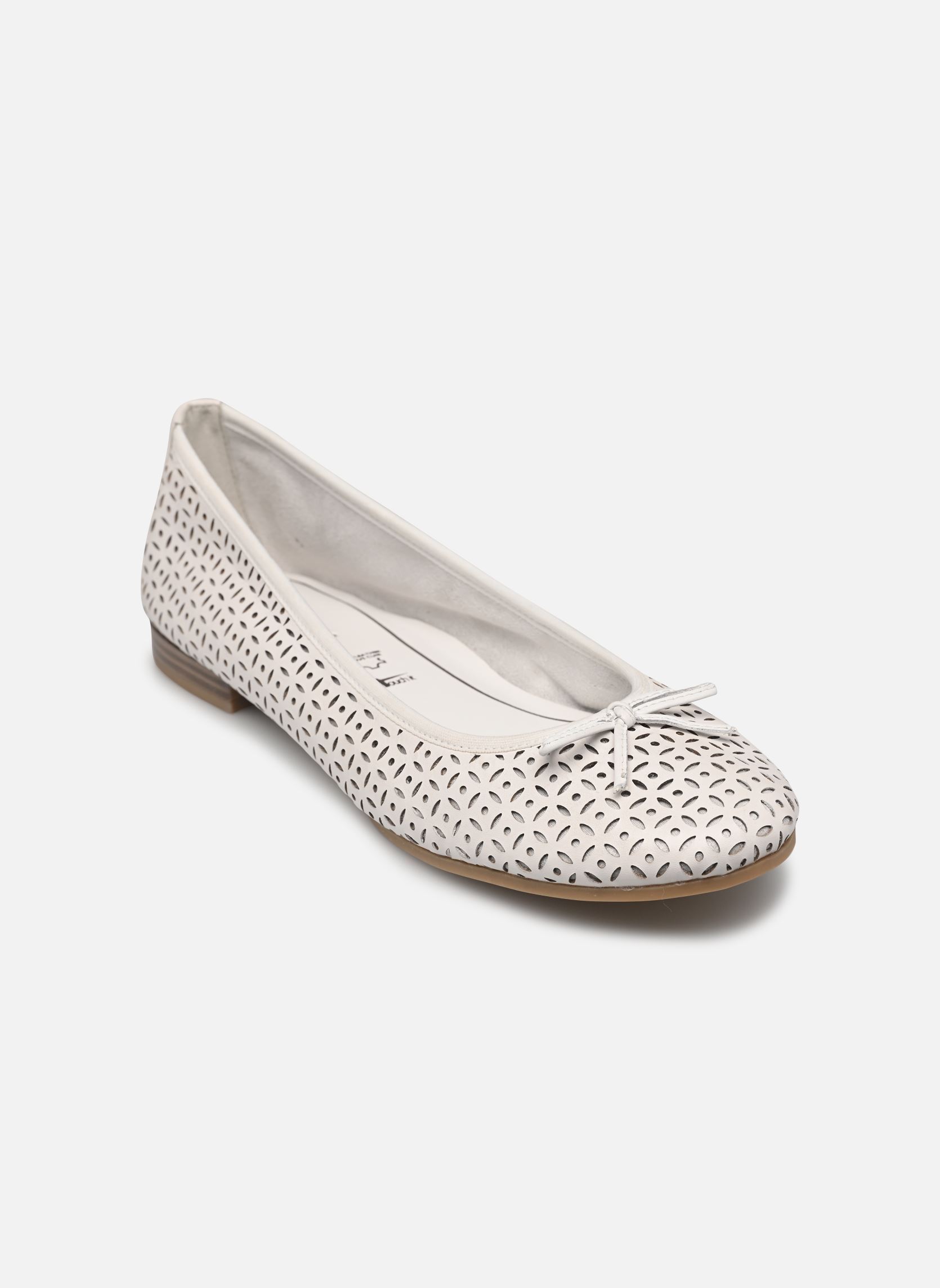 Klassieke ballerina's 22116-41 dames wit Tamaris Klassieke ballerina's 22116-41 dames wit WHITE STRUCT.