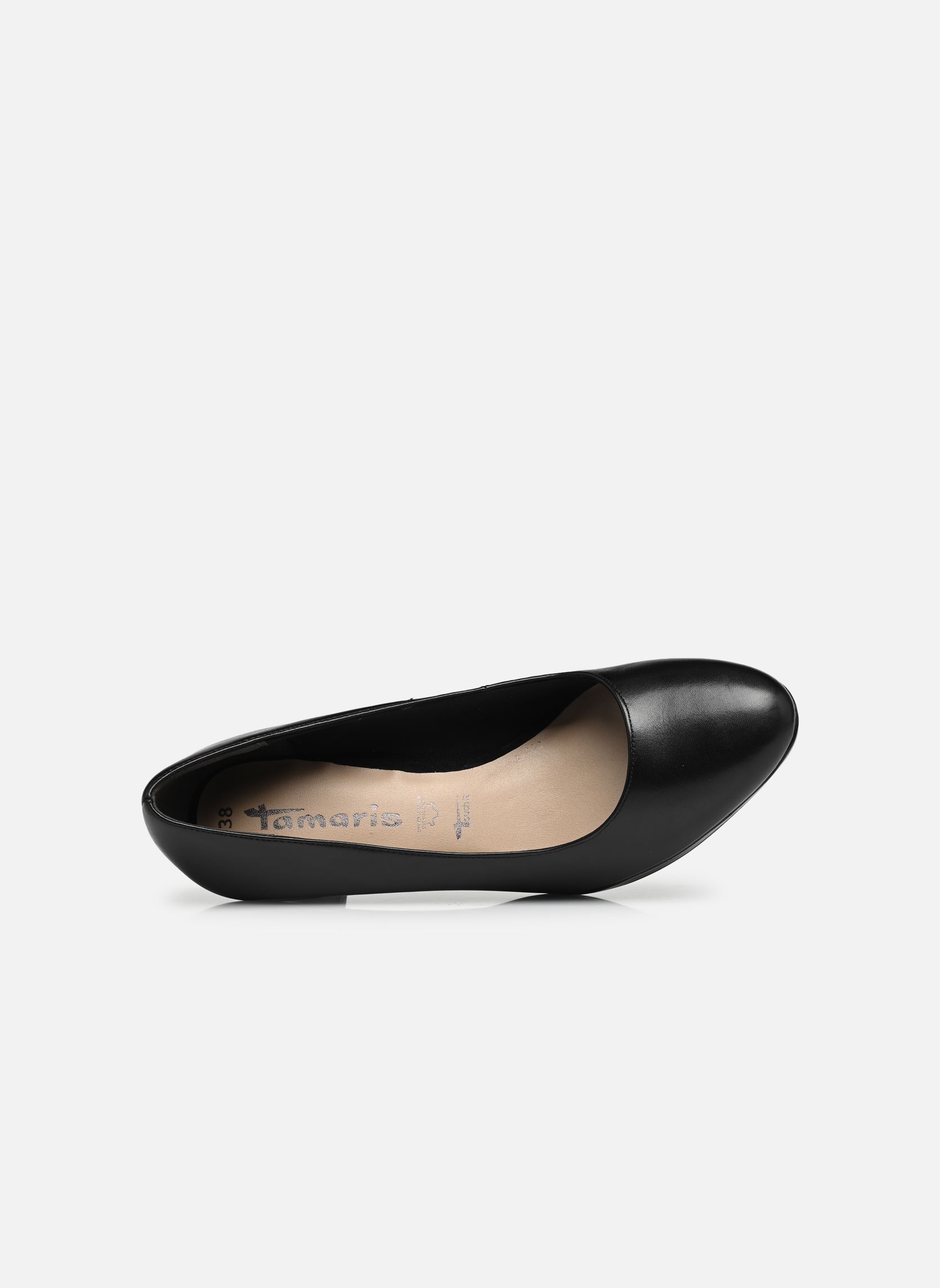 Escarpins Pomarès Varquez - Noir - Taille 41 - Talon Kitten - Bon état