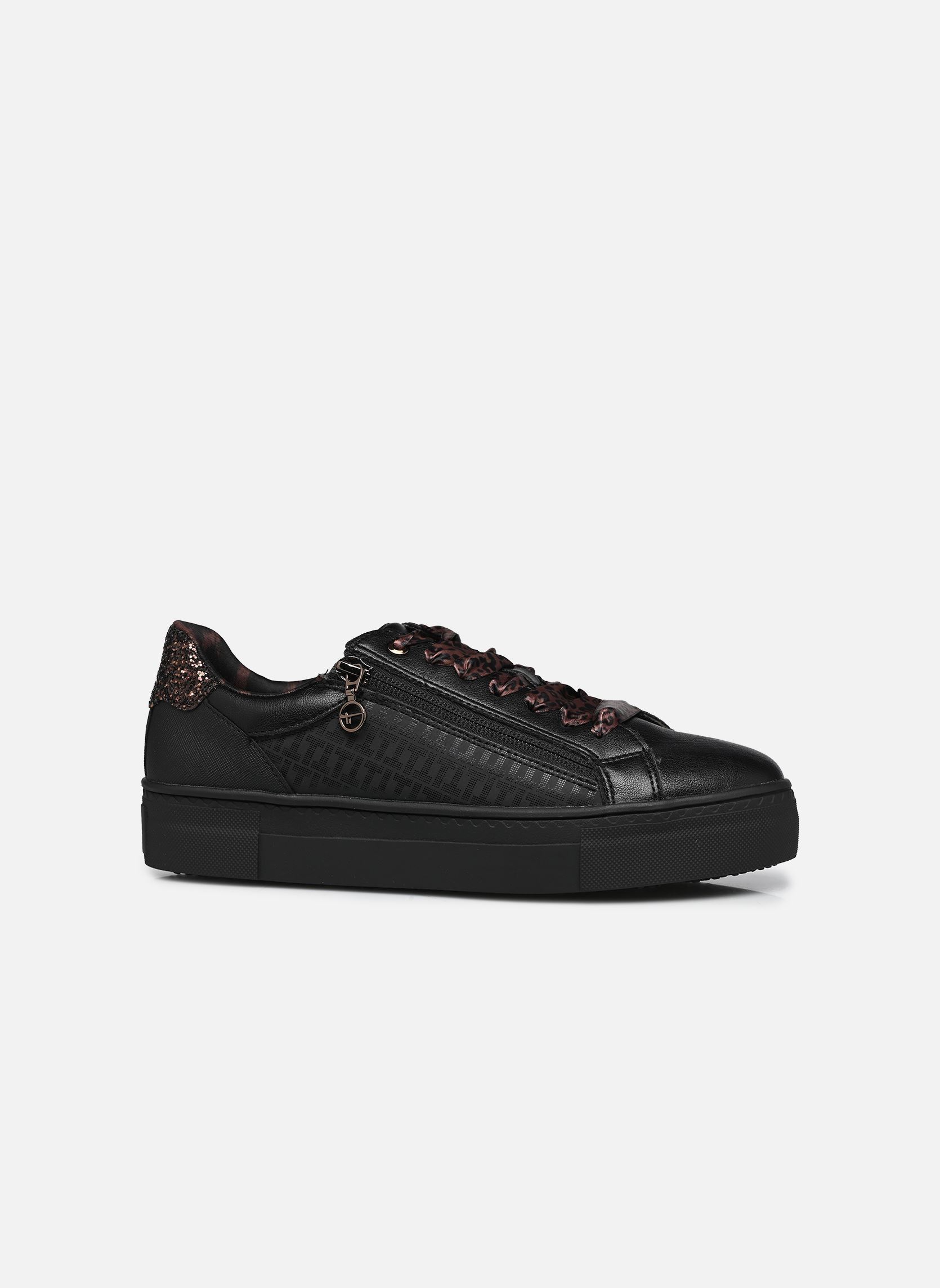 Lage sneakers 23313-41 dames zwart Tamaris Lage sneakers 23313-41 dames zwart BLACK/LEOPARD