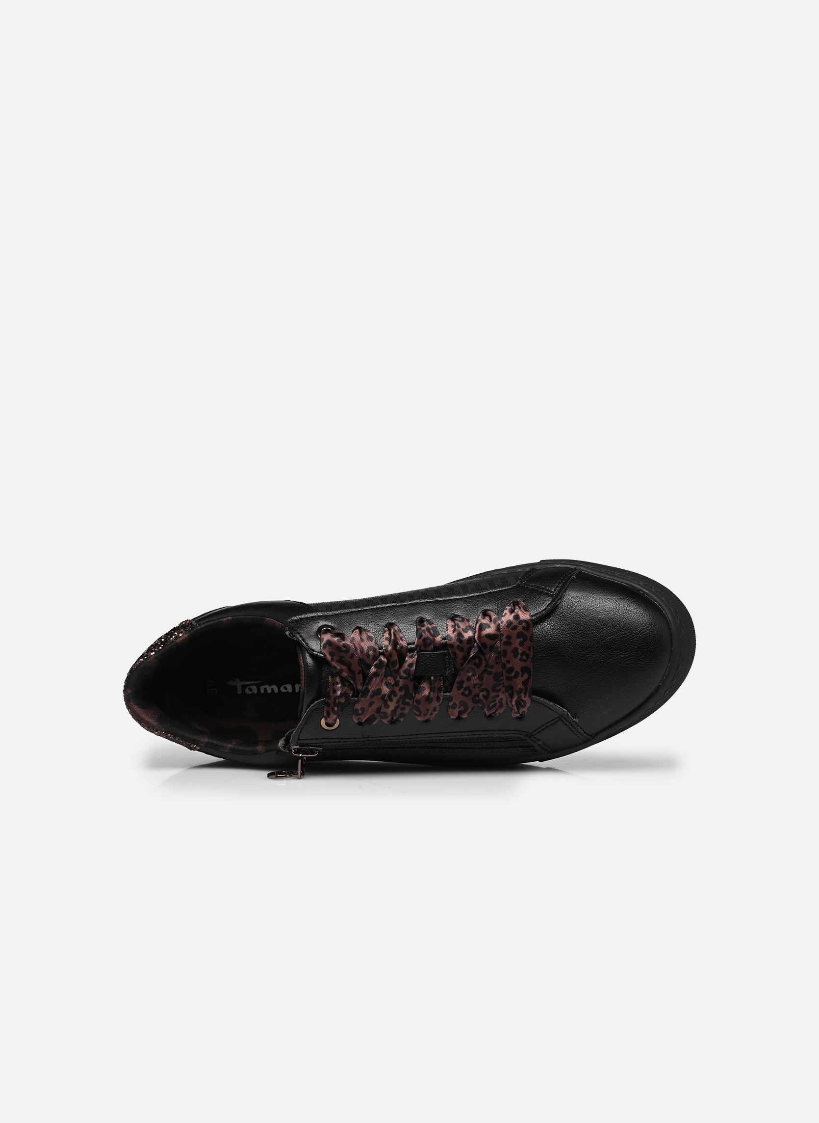 Lage sneakers 23313-41 dames zwart Tamaris Lage sneakers 23313-41 dames zwart BLACK/LEOPARD