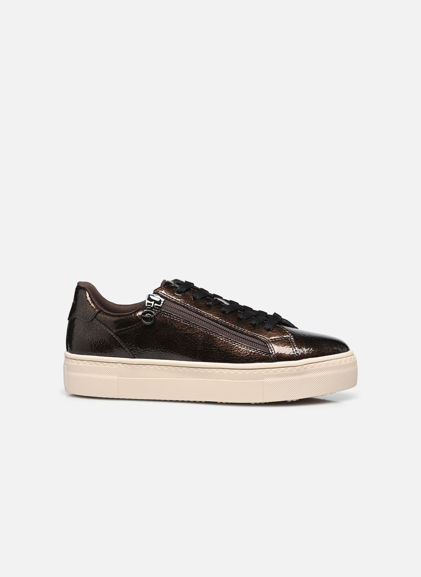 Baskets basses 23313-41 femme or et bronze Tamaris Baskets basses 23313-41 femme or et bronze BRONCE PATENT