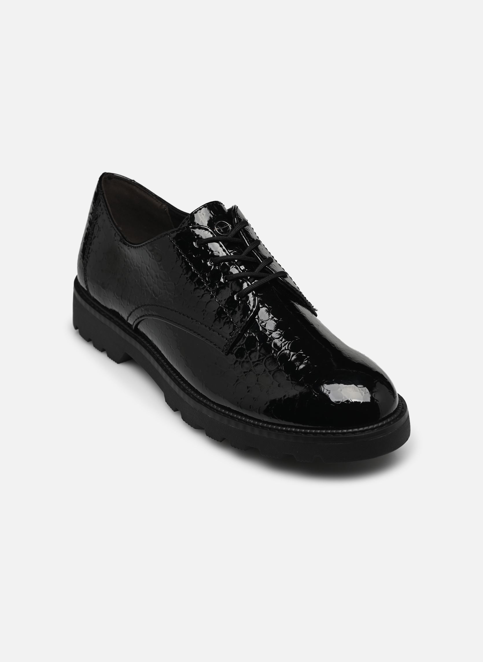Derbies 23605-41 femme noir Tamaris Derbies 23605-41 femme noir BLK PATENT STR