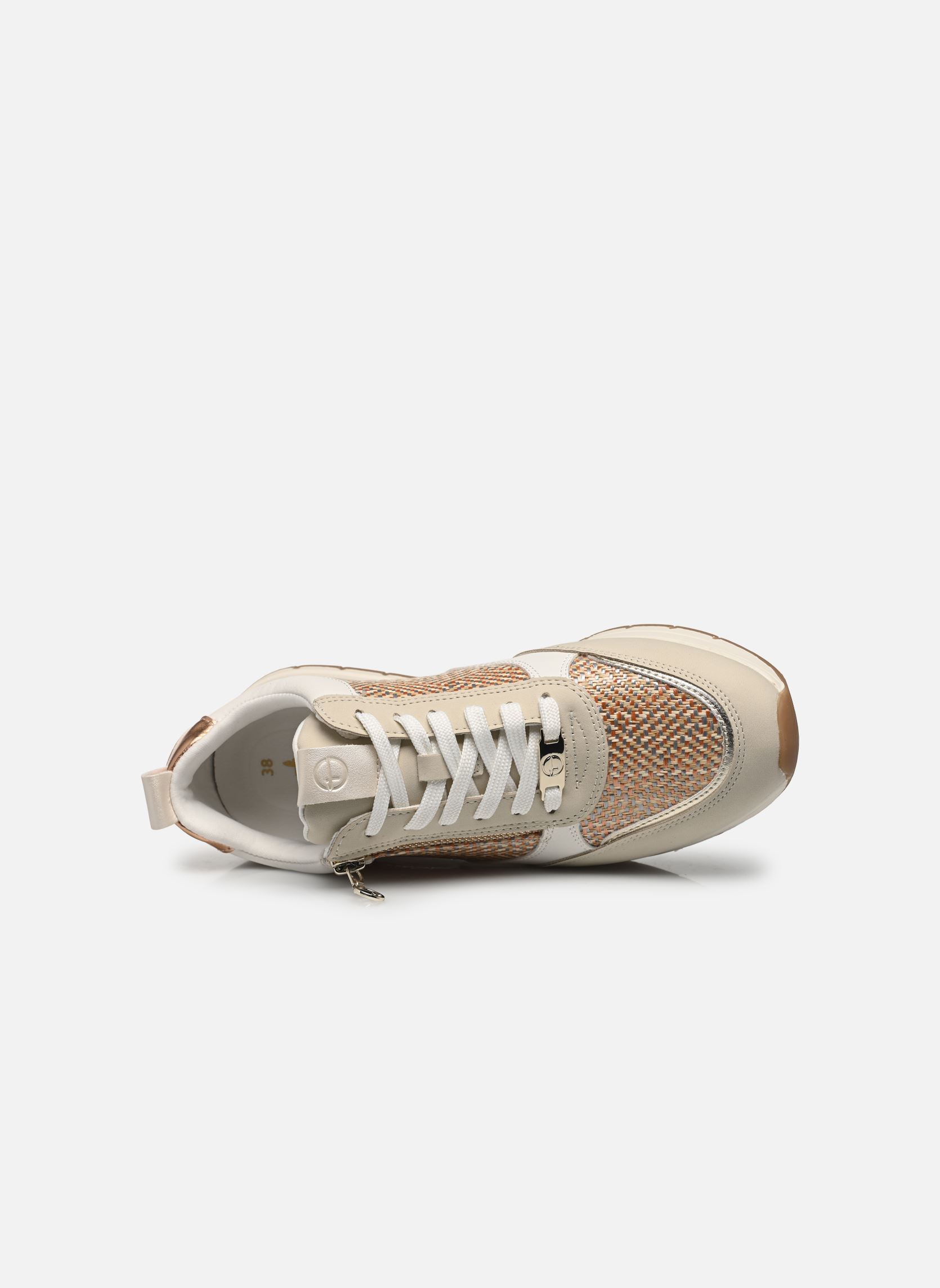 Sneakers basse 23732-41 donna beige Tamaris Sneakers basse 23732-41 donna beige IVORY STRUCT.