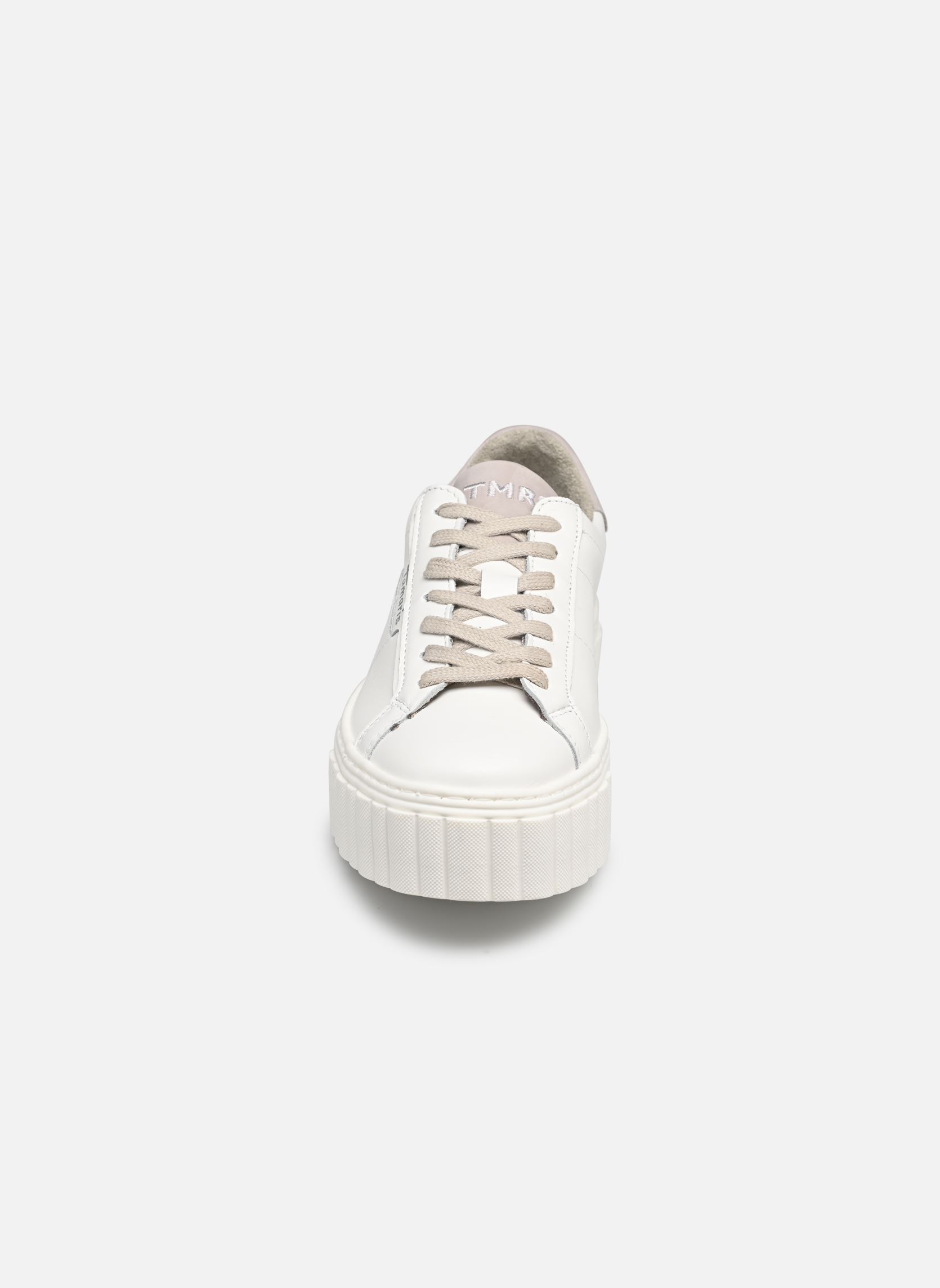 Baskets compensées 23738-41 femme blanc Tamaris Baskets compensées 23738-41 femme blanc WHITE LEATHER