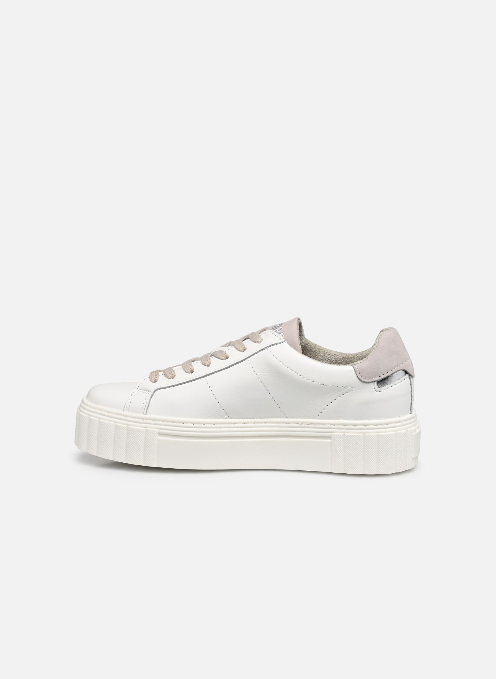 Baskets compensées 23738-41 femme blanc Tamaris Baskets compensées 23738-41 femme blanc WHITE LEATHER
