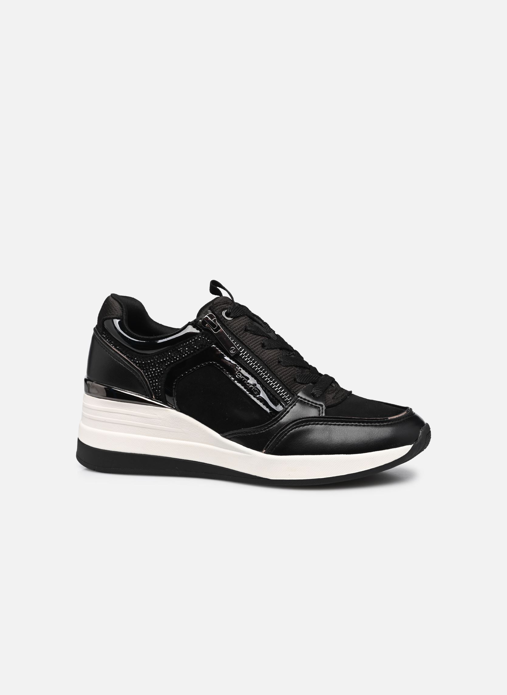 Baskets compensées 23703-41 femme noir Tamaris Baskets compensées 23703-41 femme noir BLACK
