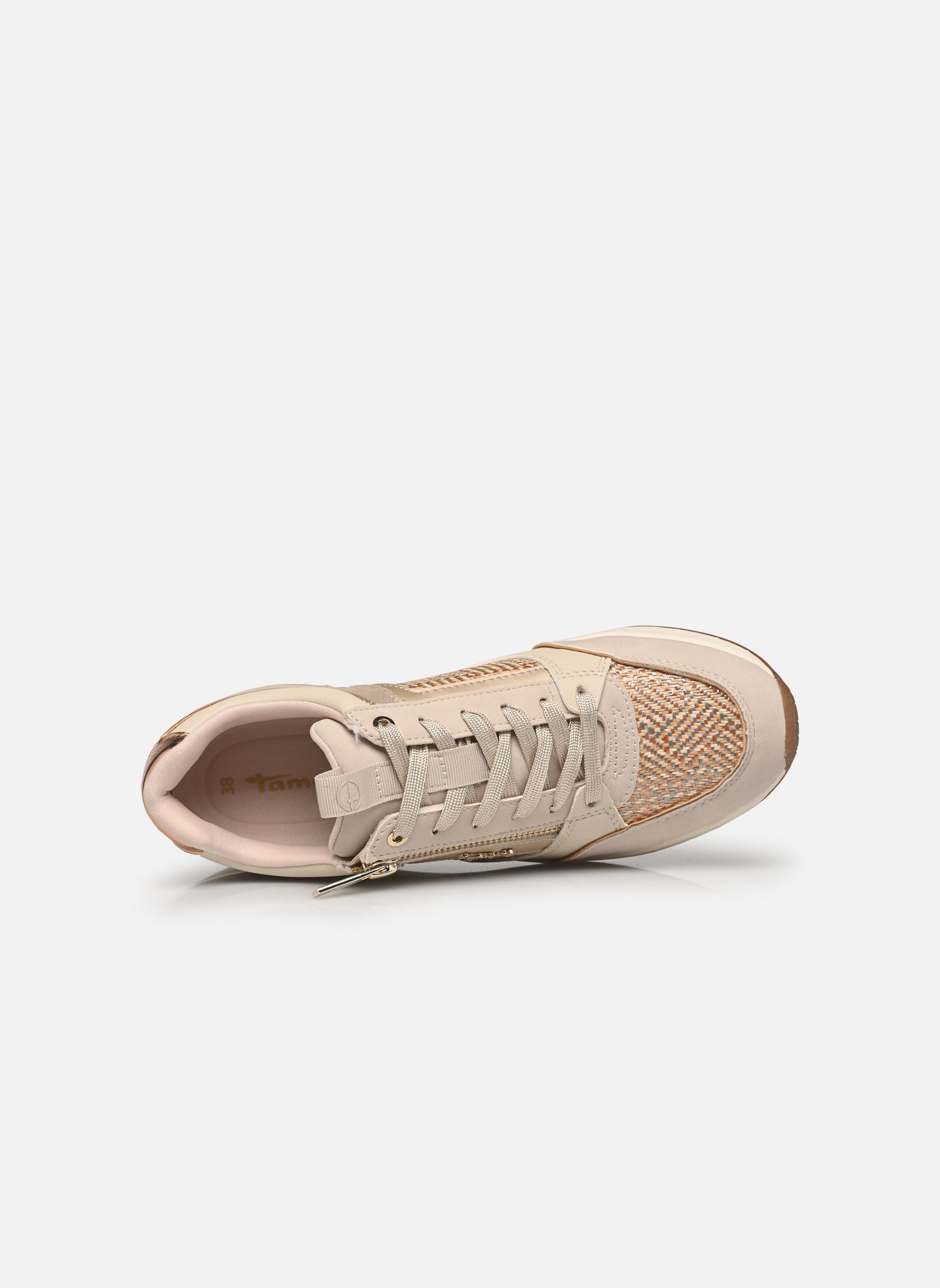 Sneakers con zeppa 23703-41 donna beige Tamaris Sneakers con zeppa 23703-41 donna beige IVORY STRUCT.