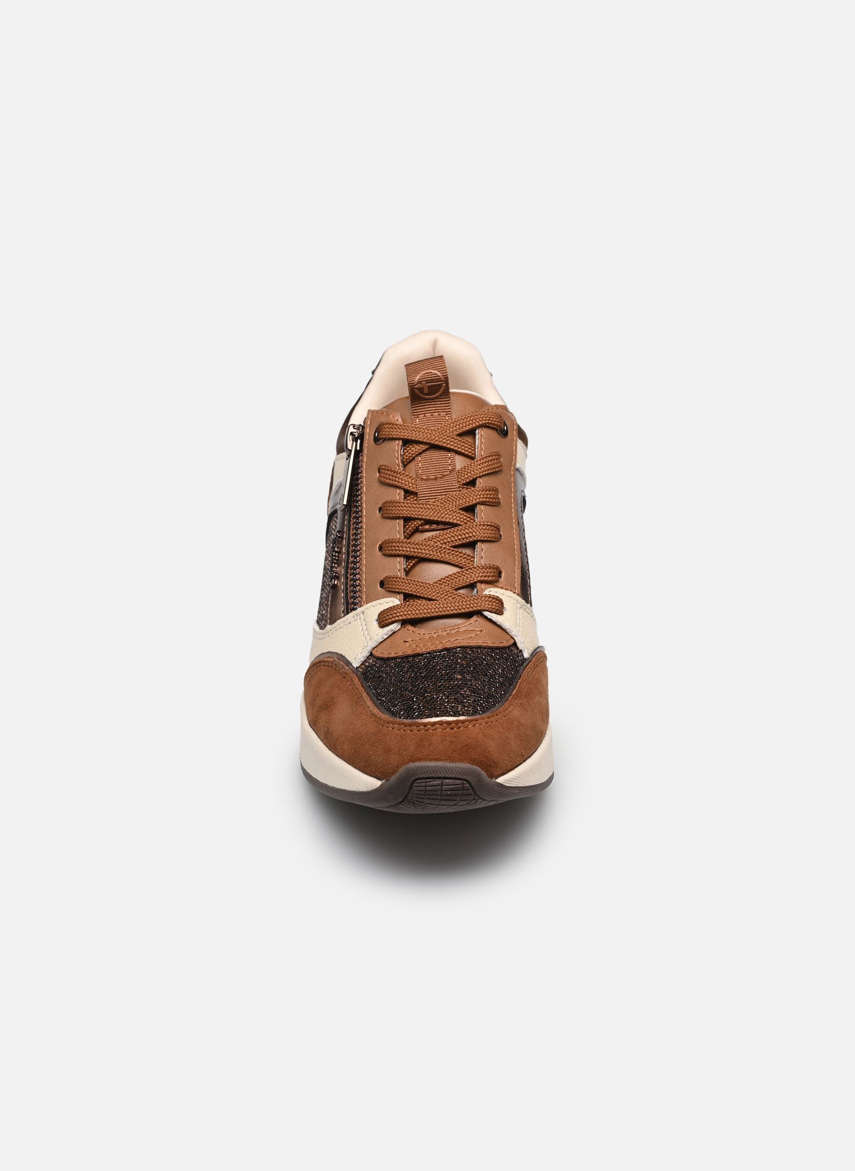 Baskets compensées 23703-41 femme marron Tamaris Baskets compensées 23703-41 femme marron COGNAC COMB