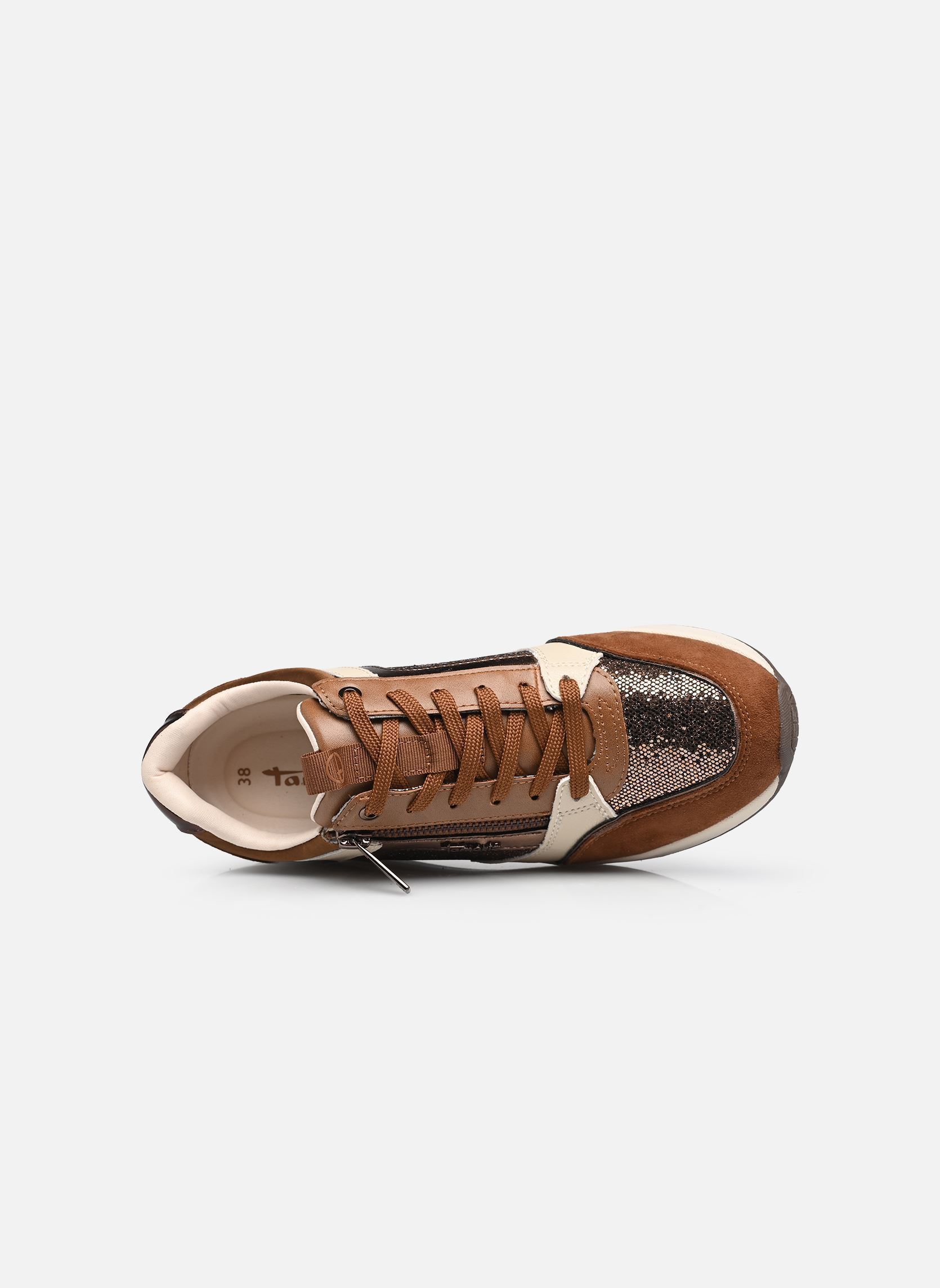Baskets compensées 23703-41 femme marron Tamaris Baskets compensées 23703-41 femme marron COGNAC COMB