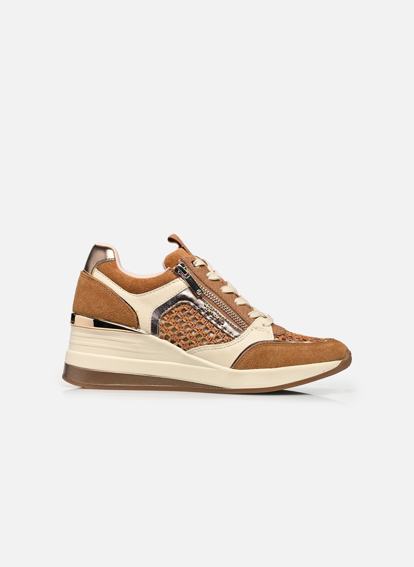 Baskets compensées 23703-41 femme marron Tamaris Baskets compensées 23703-41 femme marron CAMEL COMB