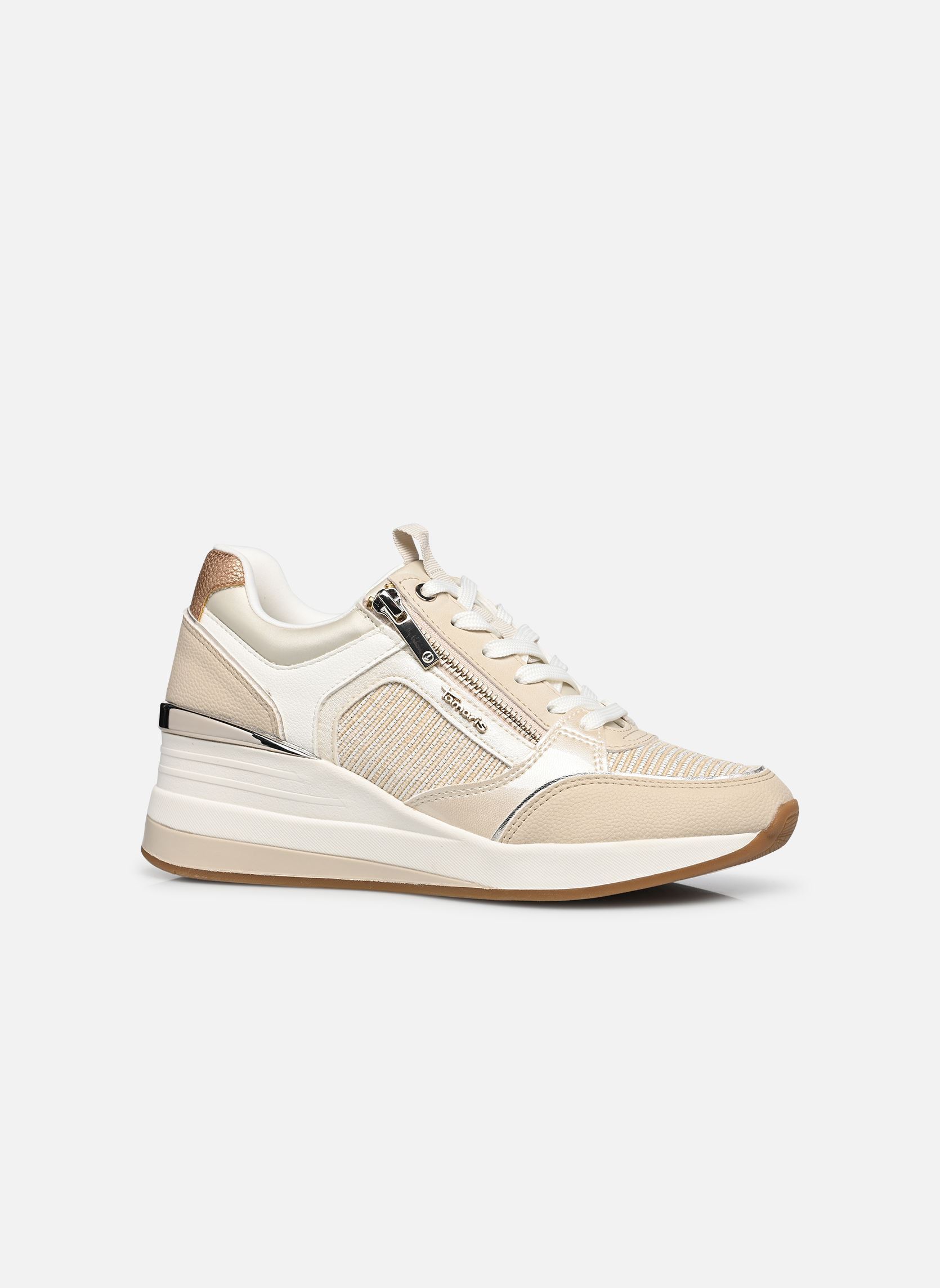 Baskets compensées 23703-41 femme beige Tamaris Baskets compensées 23703-41 femme beige BEIGE COMB