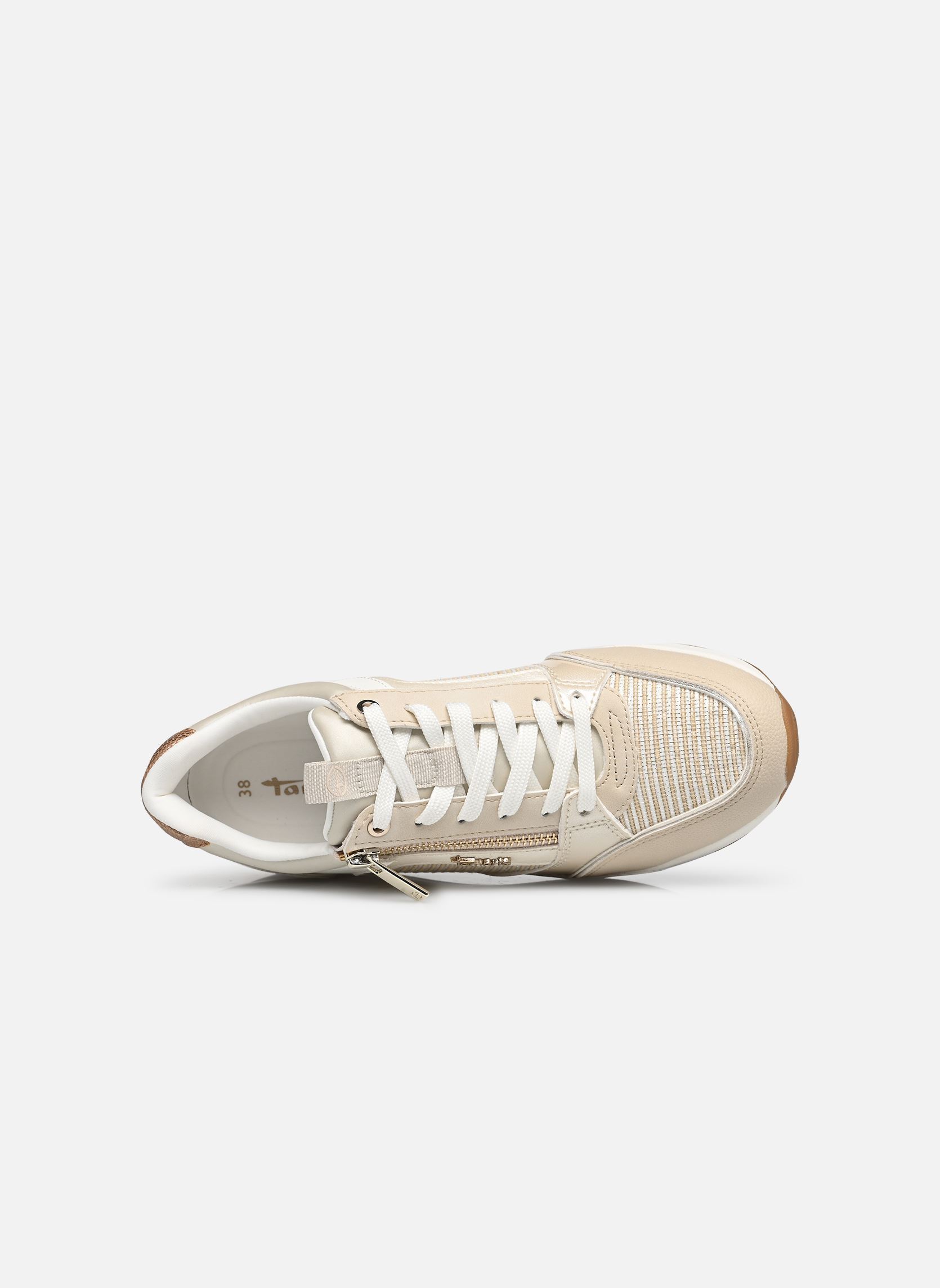 Baskets compensées 23703-41 femme beige Tamaris Baskets compensées 23703-41 femme beige BEIGE COMB