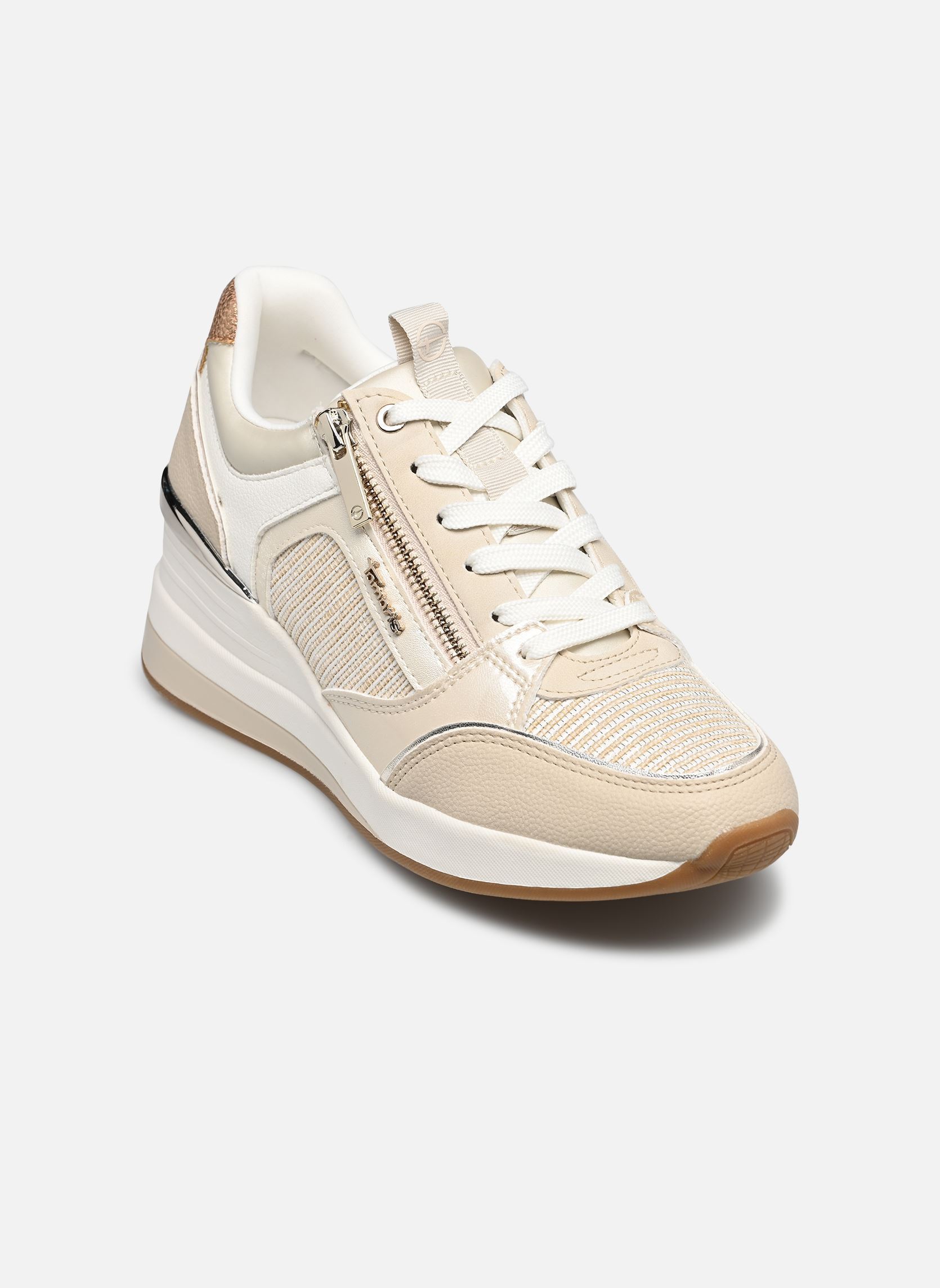 Baskets compensées 23703-41 femme beige Tamaris Baskets compensées 23703-41 femme beige BEIGE COMB