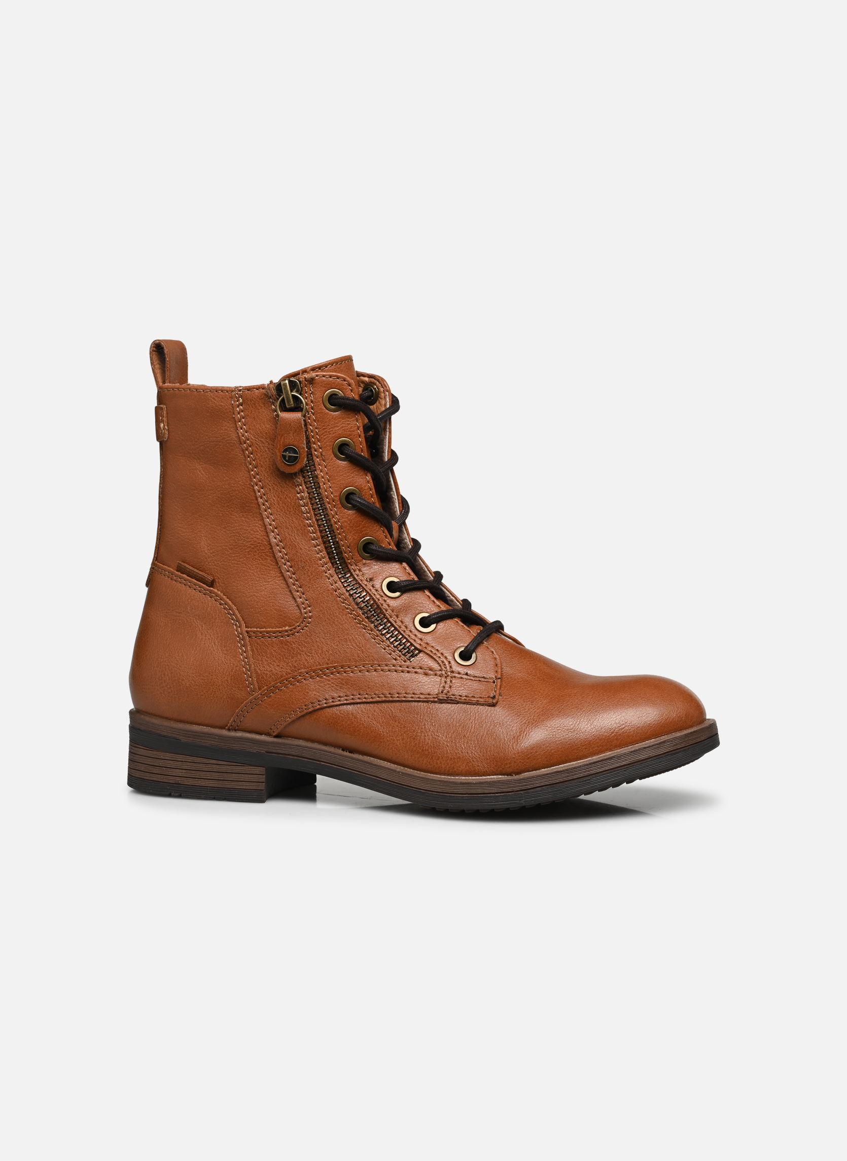 Geschnürte Stiefeletten 25107-41 damen braun Tamaris Geschnürte Stiefeletten 25107-41 damen braun COGNAC