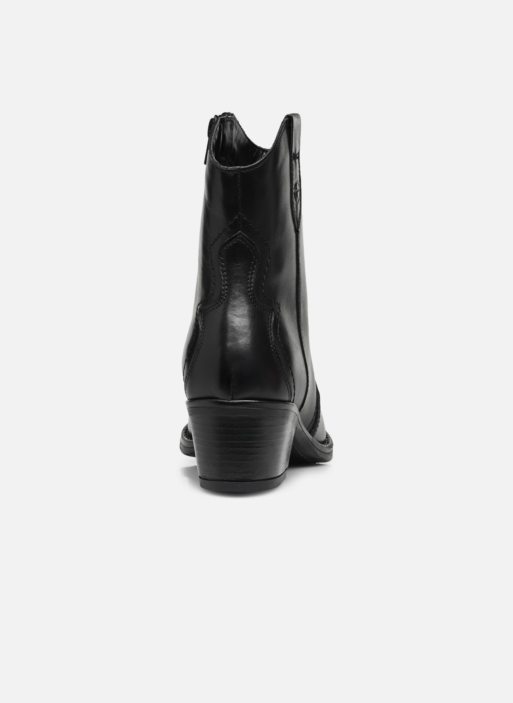 Bottines santiags 25702-41 femme noir Tamaris Bottines santiags 25702-41 femme noir BLACK LEATHER