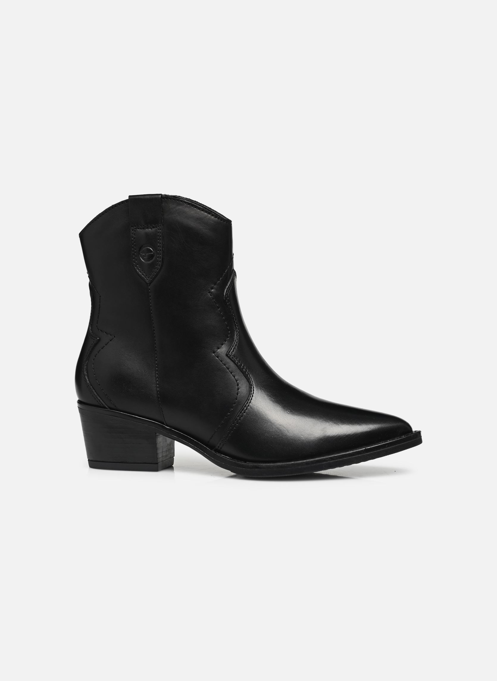 Bottines santiags 25702-41 femme noir Tamaris Bottines santiags 25702-41 femme noir BLACK LEATHER