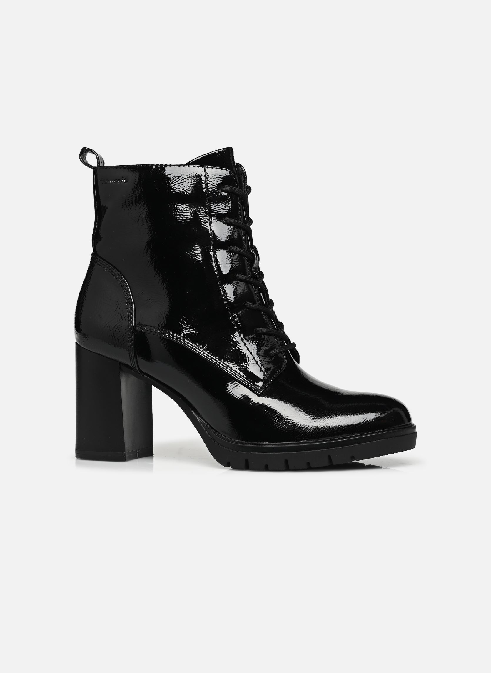 Bottines à lacets 25110-41 femme noir Tamaris Bottines à lacets 25110-41 femme noir BLACK PATENT