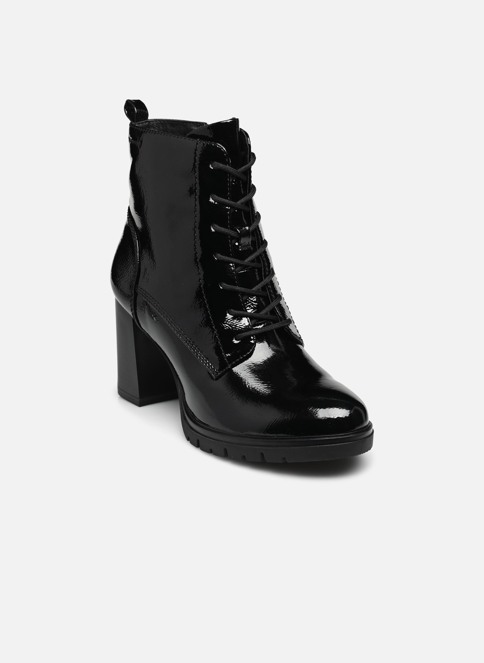 Bottines à lacets 25110-41 femme noir Tamaris Bottines à lacets 25110-41 femme noir BLACK PATENT