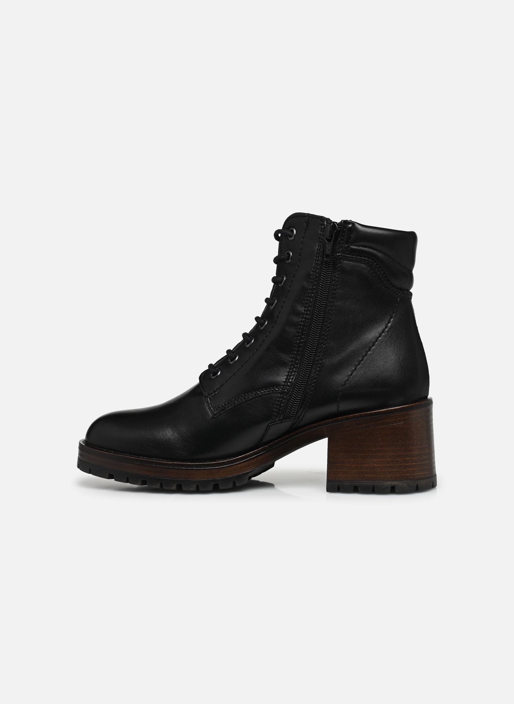 Geschnürte Stiefeletten 25270-41 damen schwarz Tamaris Geschnürte Stiefeletten 25270-41 damen schwarz BLACK LEATHER