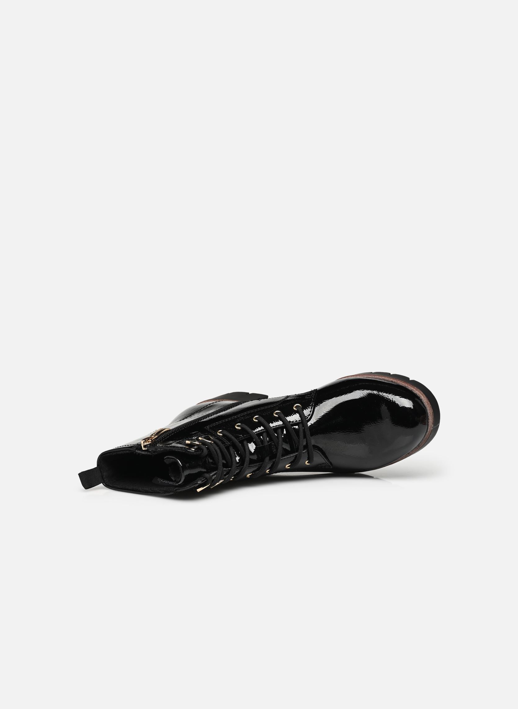 Bottines à lacets 25297-41 femme noir Tamaris Bottines à lacets 25297-41 femme noir BLACK PATENT