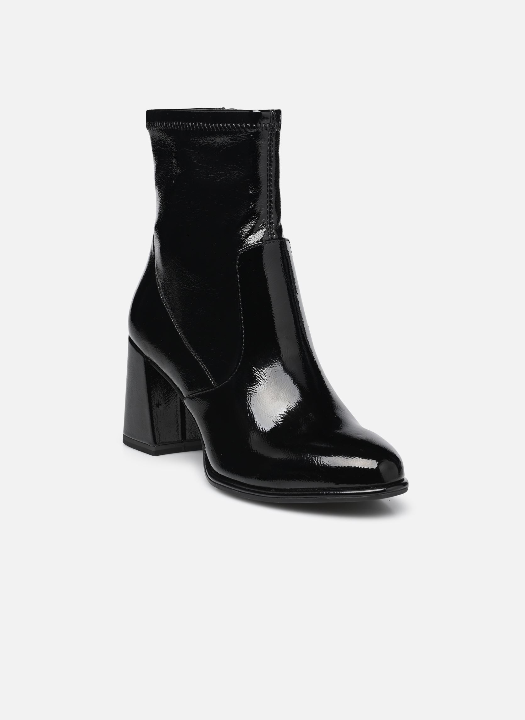 Niedrige Ankle Boots 25357-41 damen schwarz Tamaris Niedrige Ankle Boots 25357-41 damen schwarz BLACK PATENT