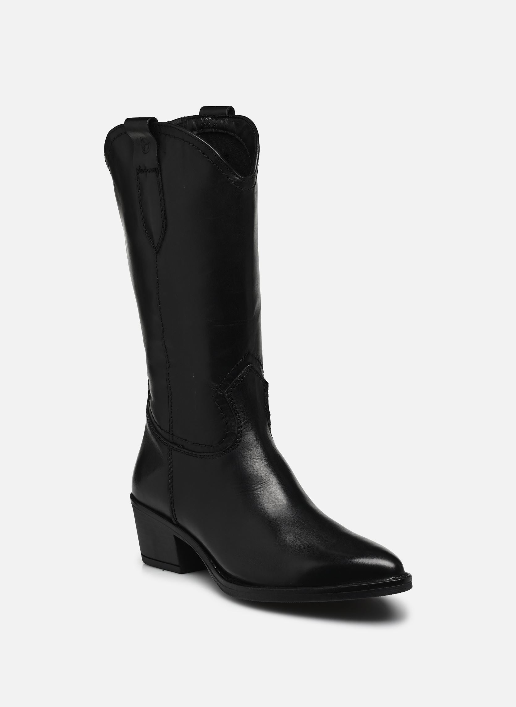 Bottines santiags 25701-41 femme noir Tamaris Bottines santiags 25701-41 femme noir BLACK LEATHER