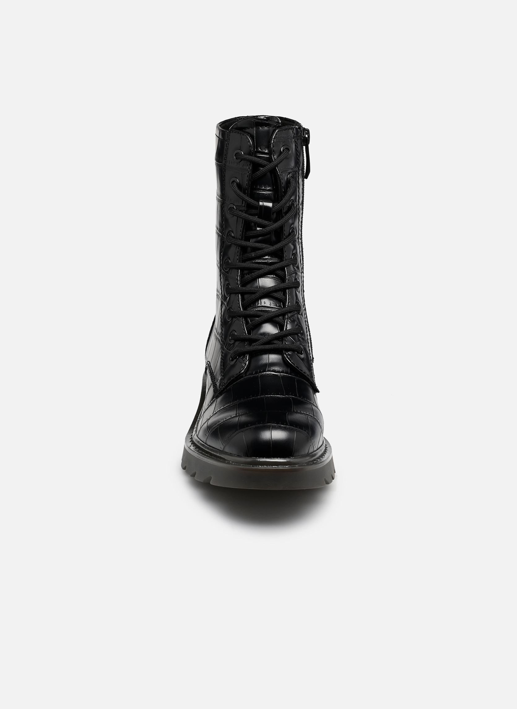 Veterlaarsjes 25908-41 dames zwart Tamaris Veterlaarsjes 25908-41 dames zwart BLACK CROCO