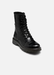 Veterlaarsjes 25908-41 dames zwart Tamaris Veterlaarsjes 25908-41 dames zwart BLACK CROCO
