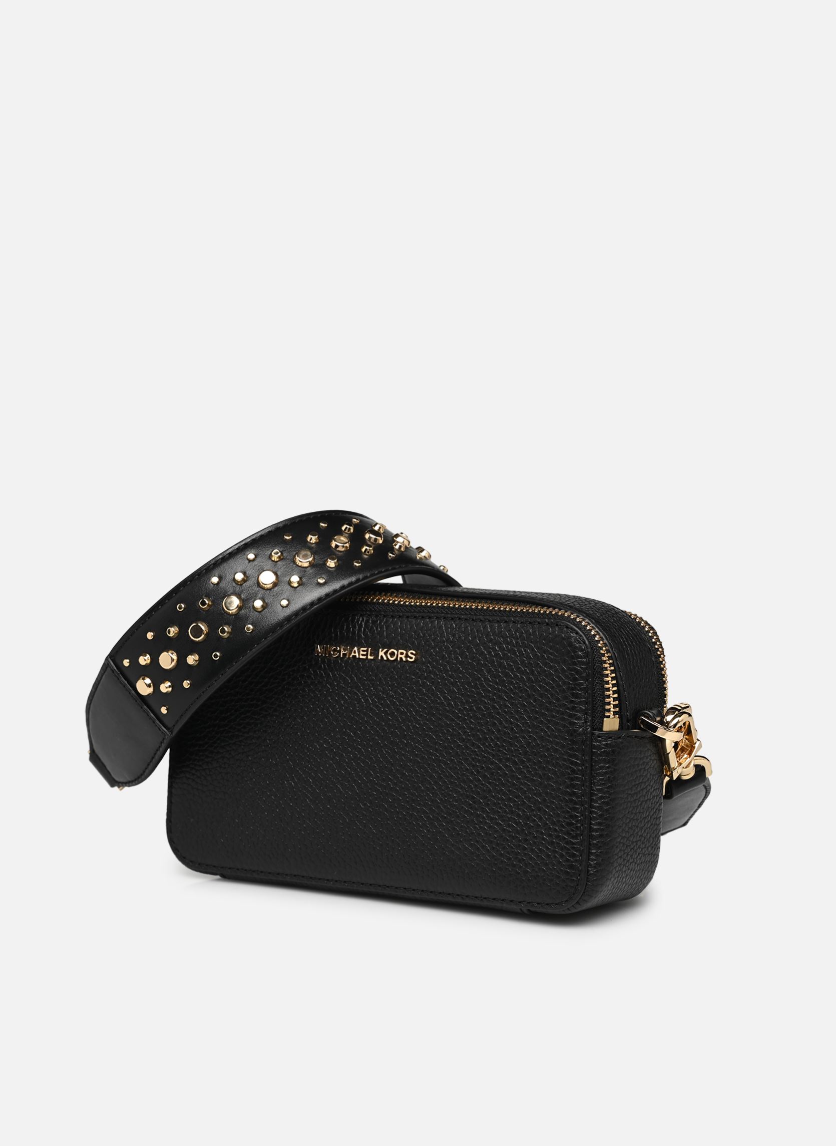 Sacs bandoulière JET SET SM DBL ZP CAMRA femme noir Michael Michael Kors Sacs bandoulière JET SET SM DBL ZP CAMRA femme noir BLACK