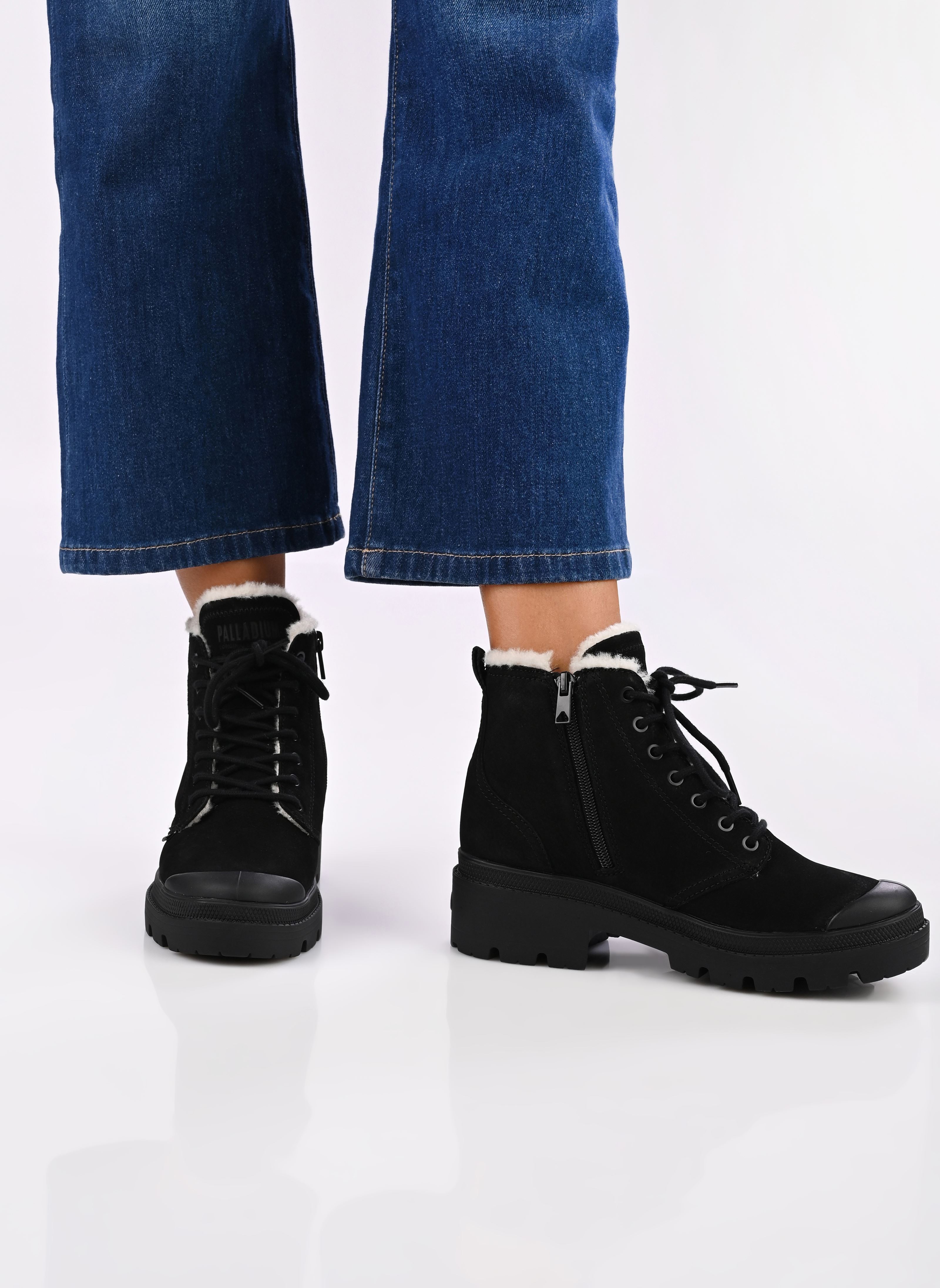 Veterlaarsjes PALLABASE NBK ZIP WL dames zwart Palladium Veterlaarsjes PALLABASE NBK ZIP WL dames zwart BLACK