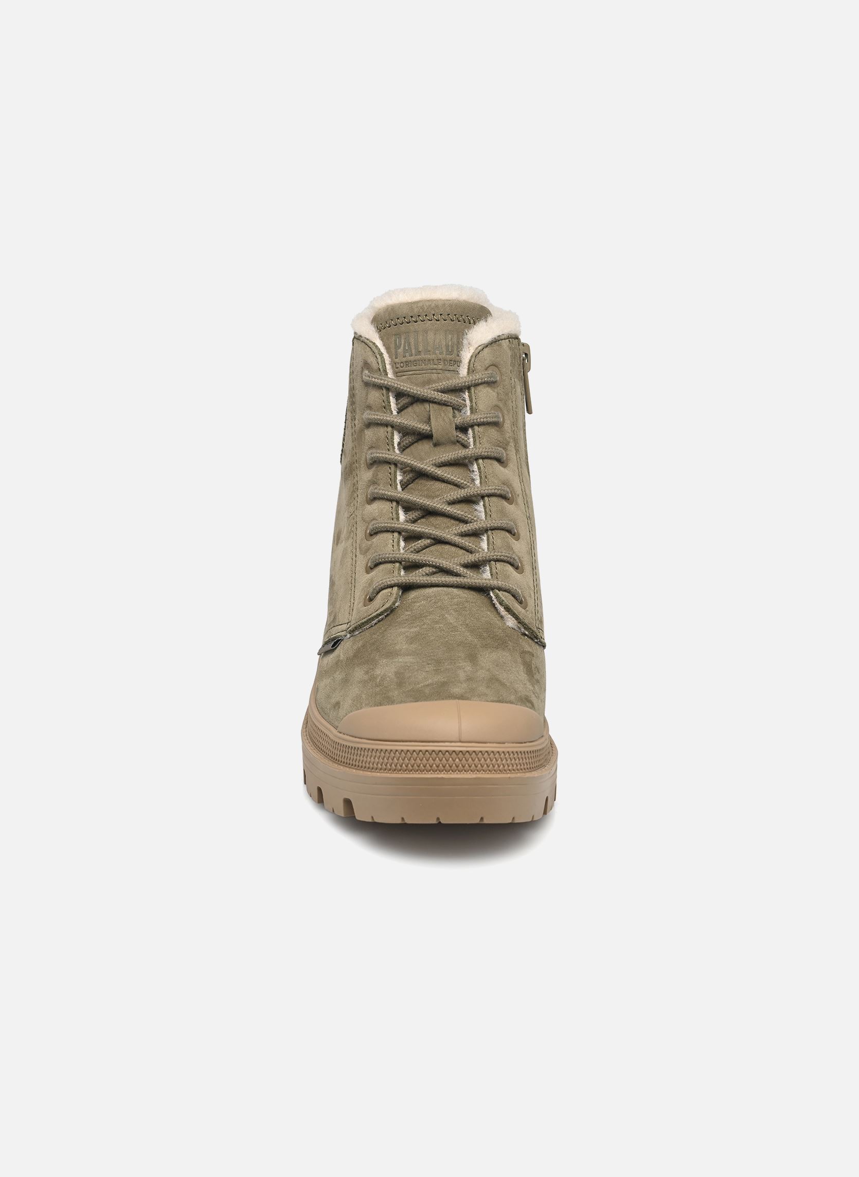 Veterlaarsjes PALLABASE NBK ZIP WL dames groen Palladium Veterlaarsjes PALLABASE NBK ZIP WL dames groen DUSKY GREEN