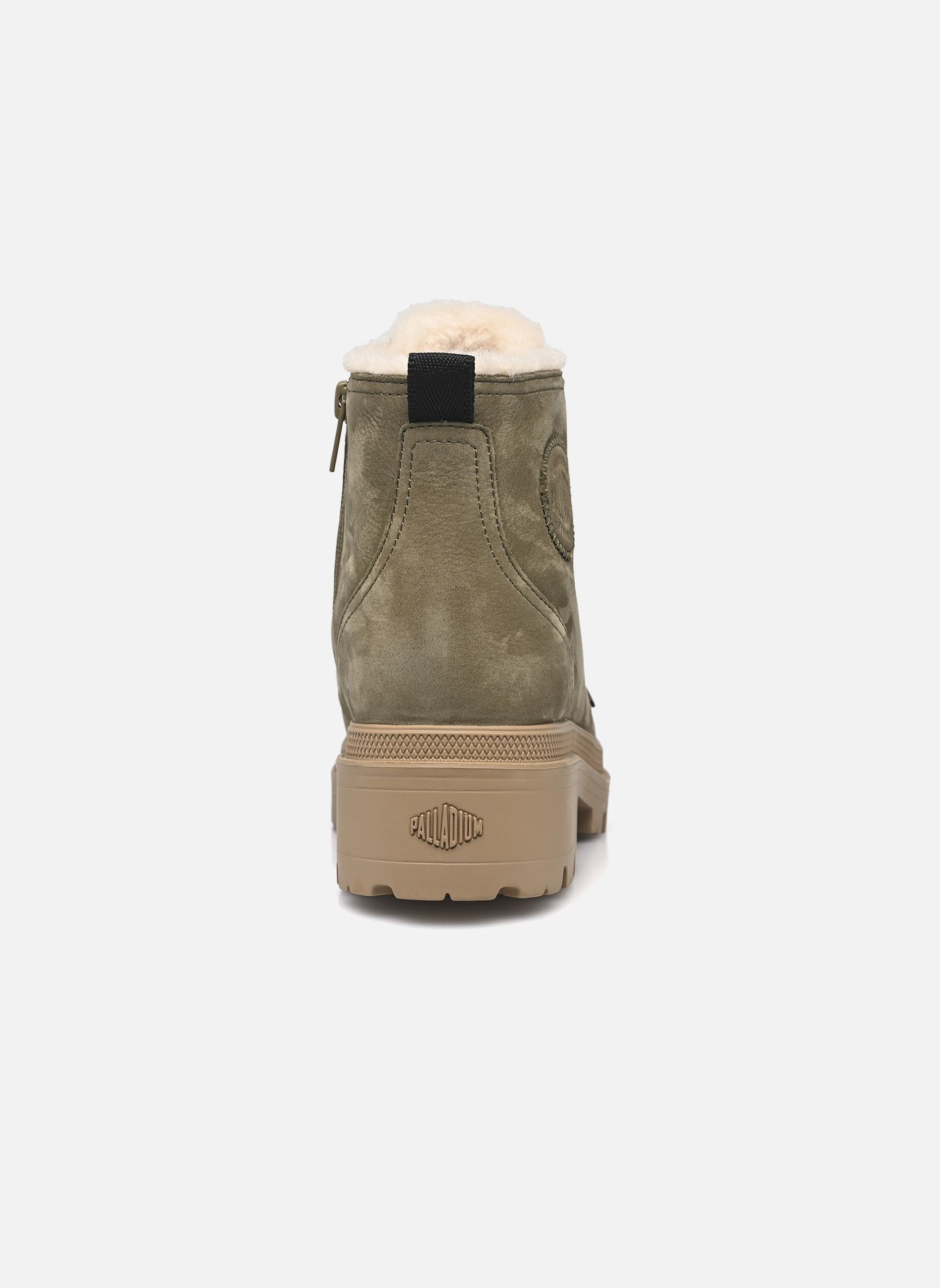 Veterlaarsjes PALLABASE NBK ZIP WL dames groen Palladium Veterlaarsjes PALLABASE NBK ZIP WL dames groen DUSKY GREEN