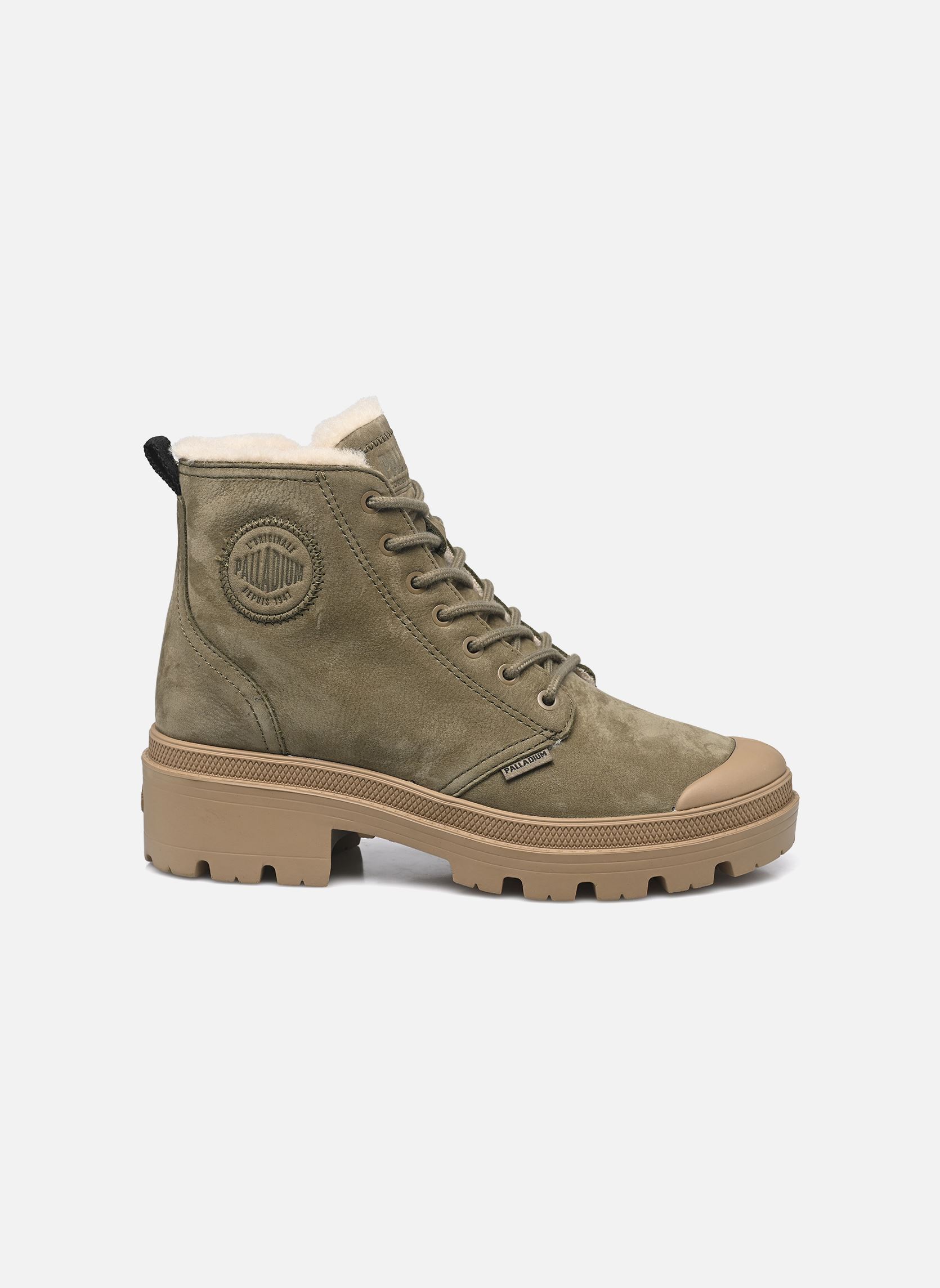 Veterlaarsjes PALLABASE NBK ZIP WL dames groen Palladium Veterlaarsjes PALLABASE NBK ZIP WL dames groen DUSKY GREEN