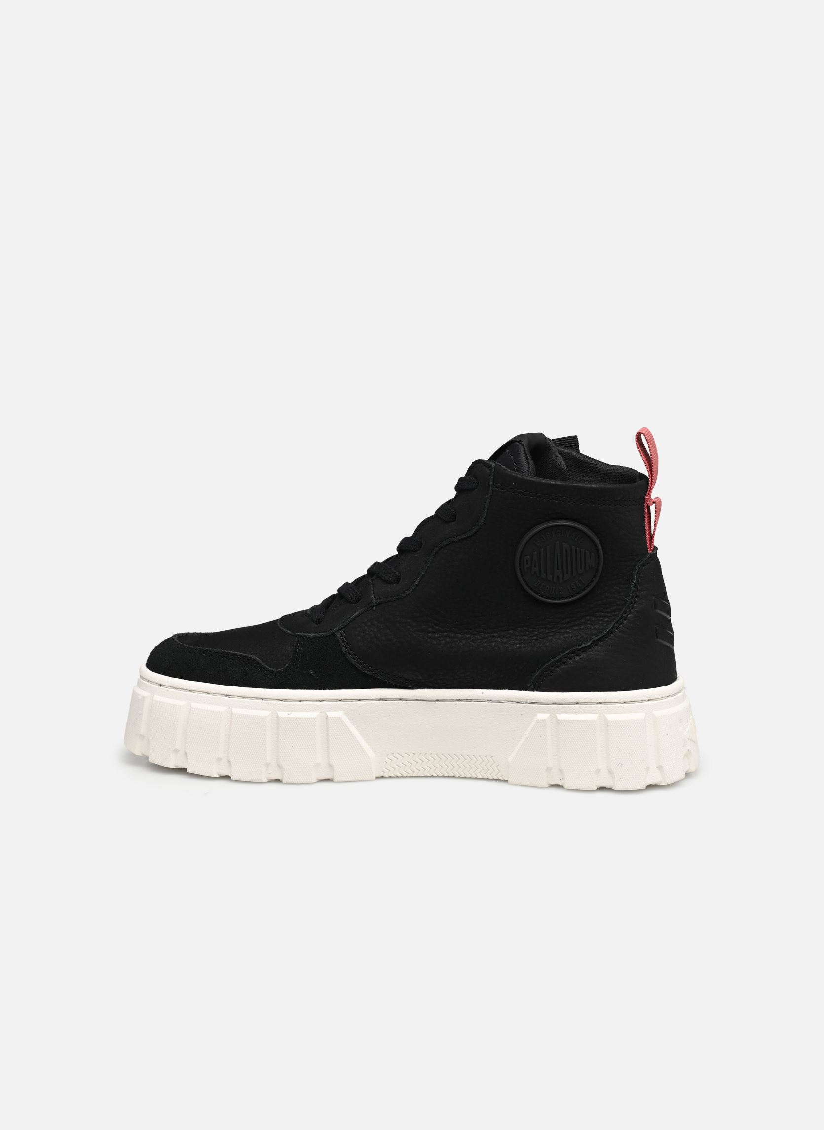 Leinen-Sneaker PALLATOWER OUTZIPLTH damen schwarz Palladium Leinen-Sneaker PALLATOWER OUTZIPLTH damen schwarz BLACK