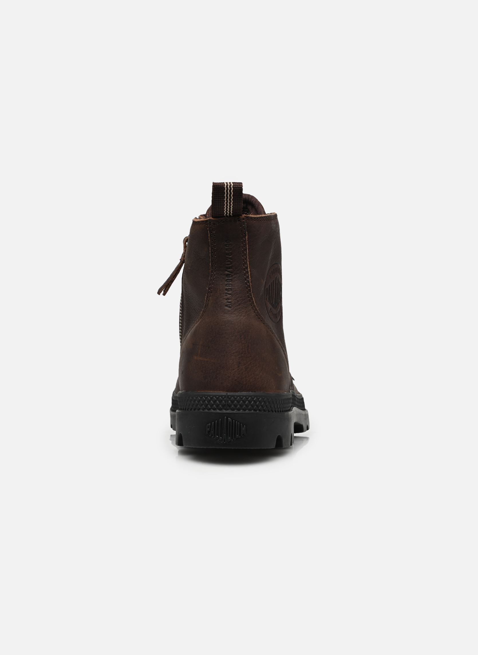 Baskets toile PAMPA ZIP LEATHER W homme marron Palladium Baskets toile PAMPA ZIP LEATHER W homme marron BISON
