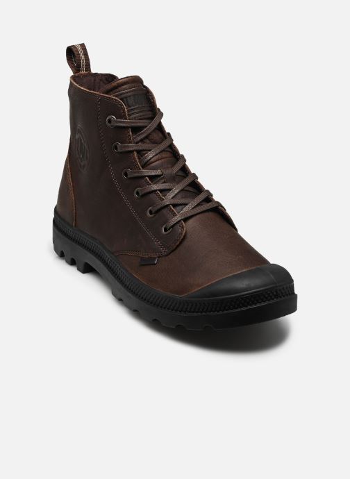 Palladium Baskets toile PAMPA ZIP LEATHER W homme marron