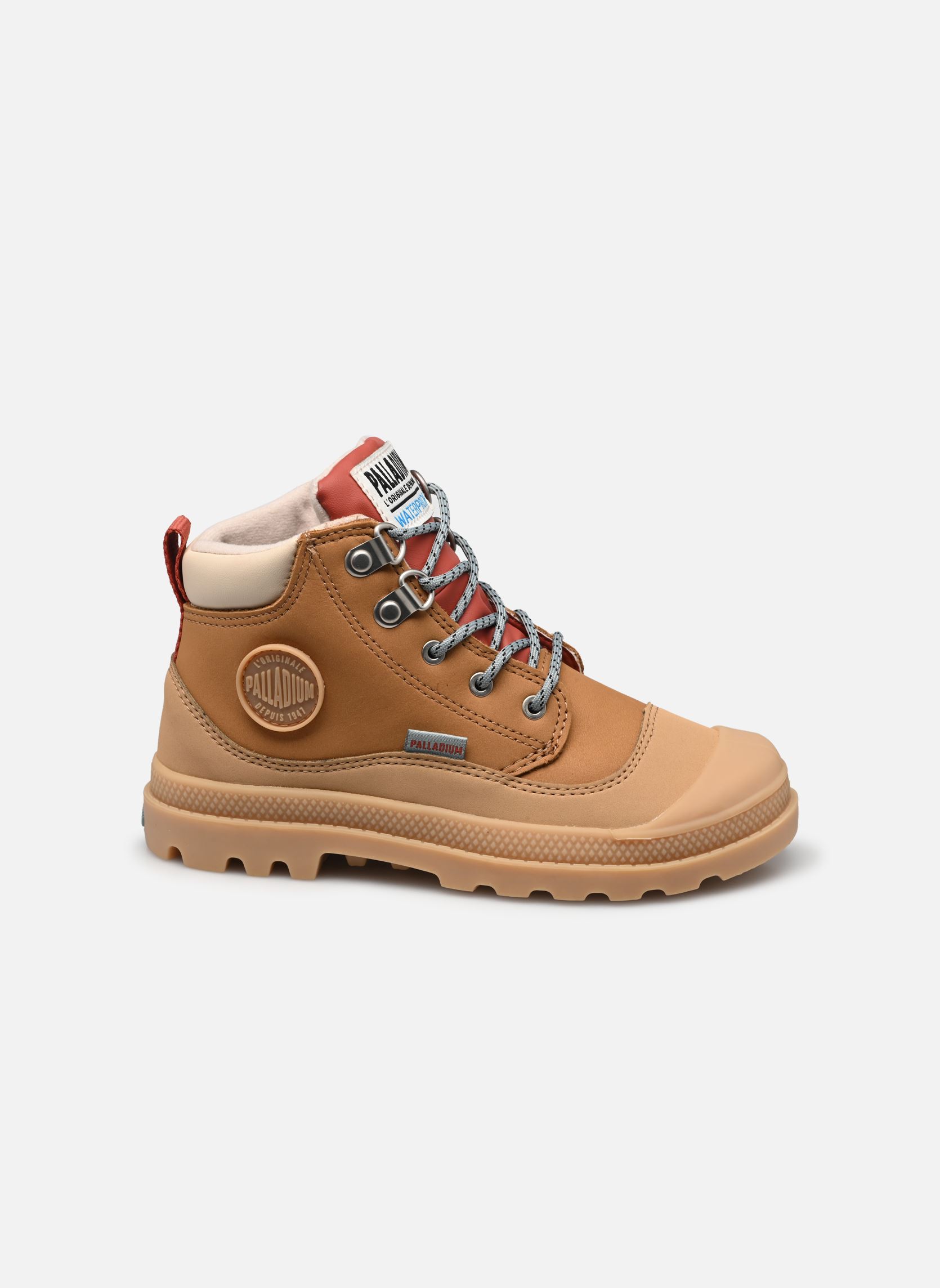 Enkellaarsjes PAMPA HI CUFF HKR WP bruin Palladium Enkellaarsjes PAMPA HI CUFF HKR WP bruin DEAR BROWN